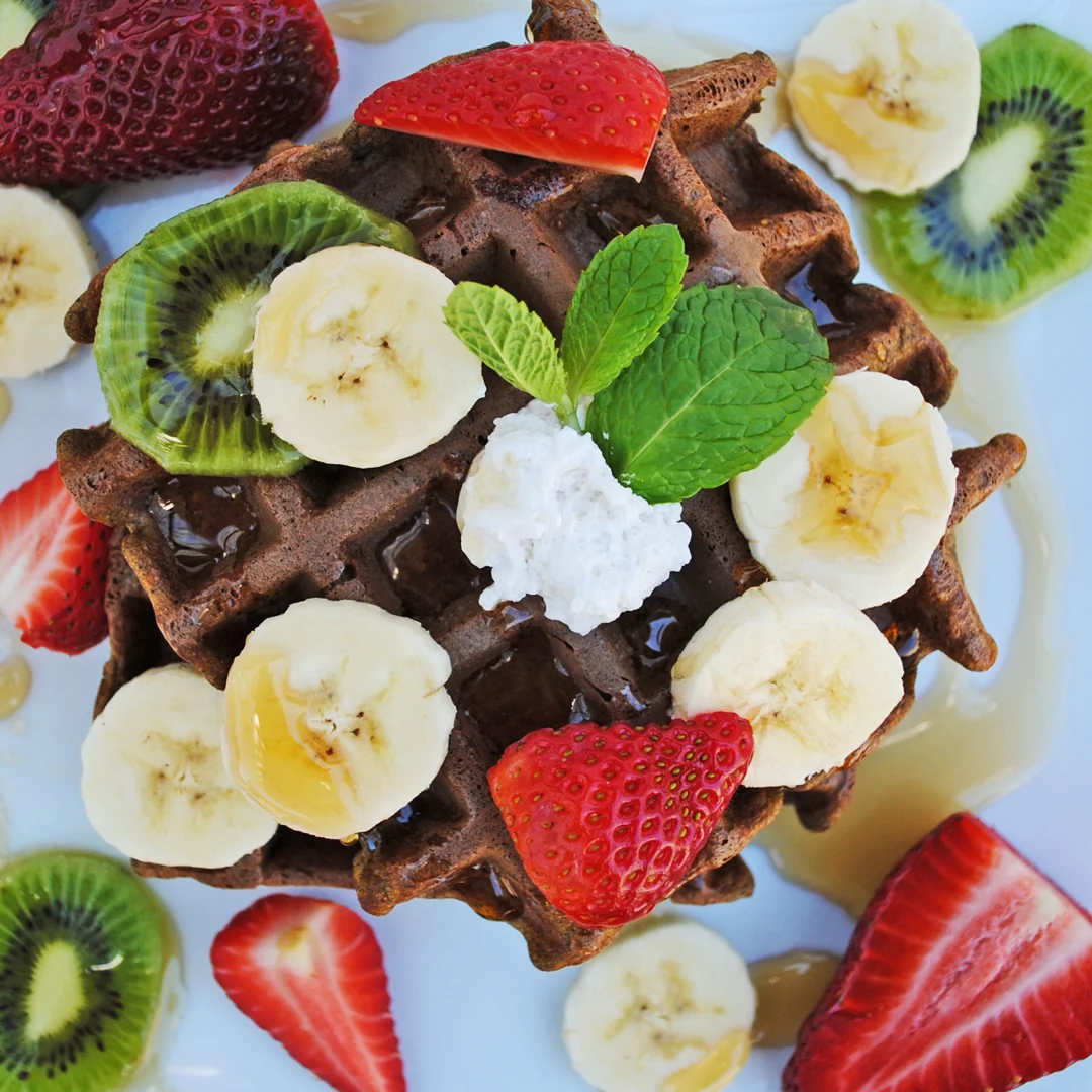 Belgian Buckwheat Sweet Potato Waffles (gluten-free)