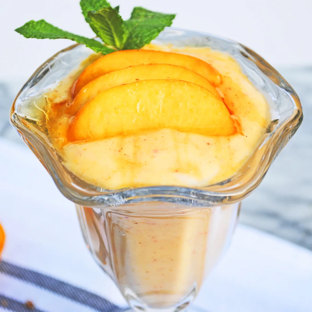 Dairy-Free Ginger Peach Yogurt