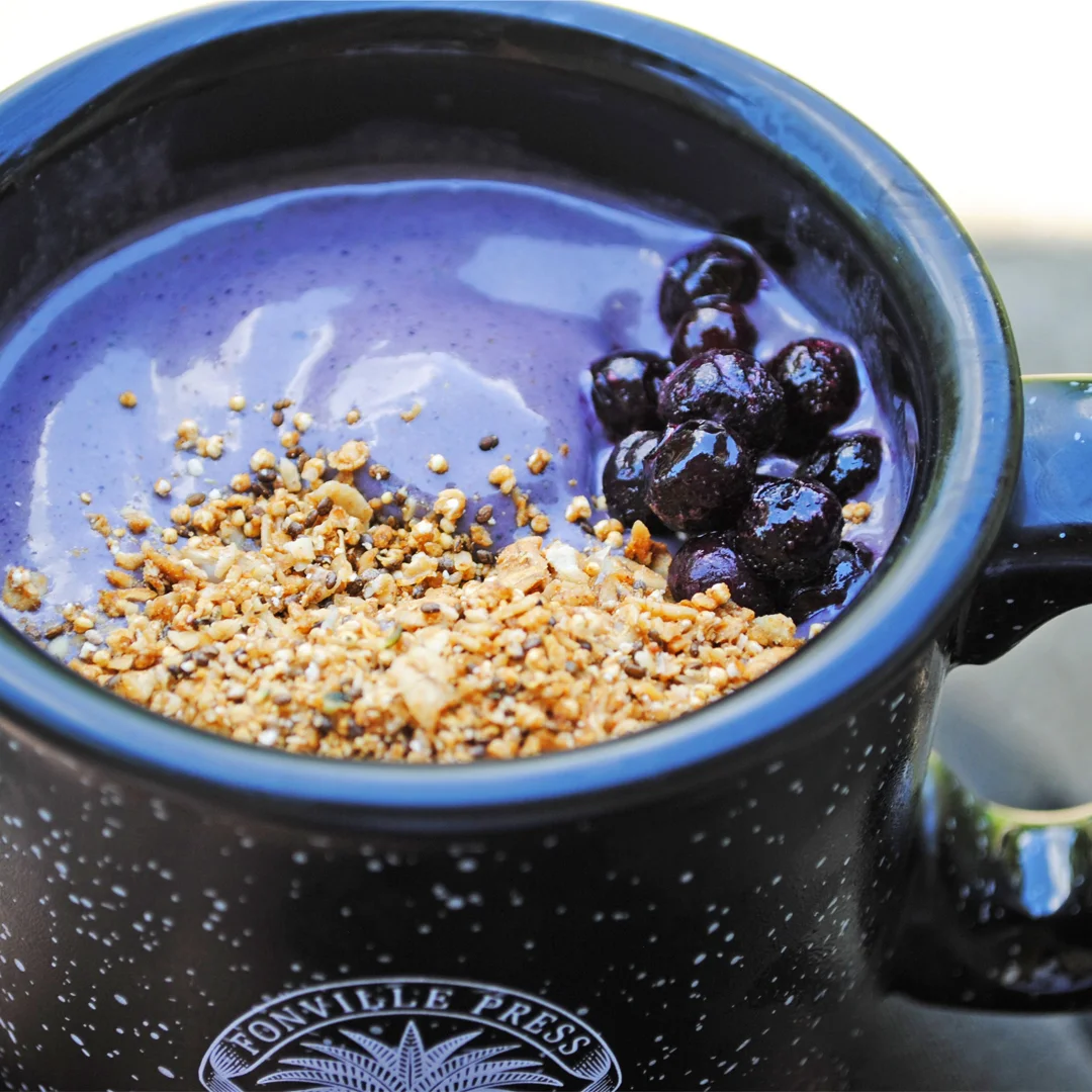 Post Workout Creamy Chocolate Blueberry Smoothie