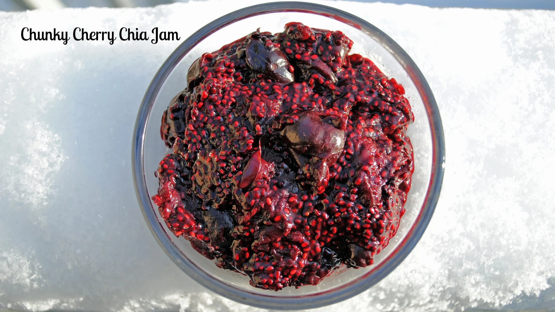 Chunky Cherry Chia Jam