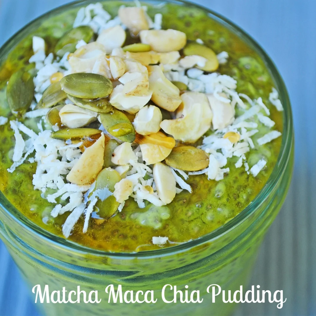 Matcha Maca Chia Pudding