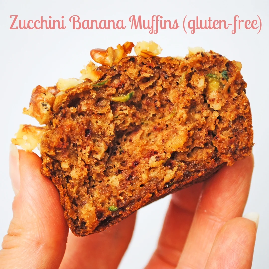 Zucchini Banana Muffins (gluten-free)