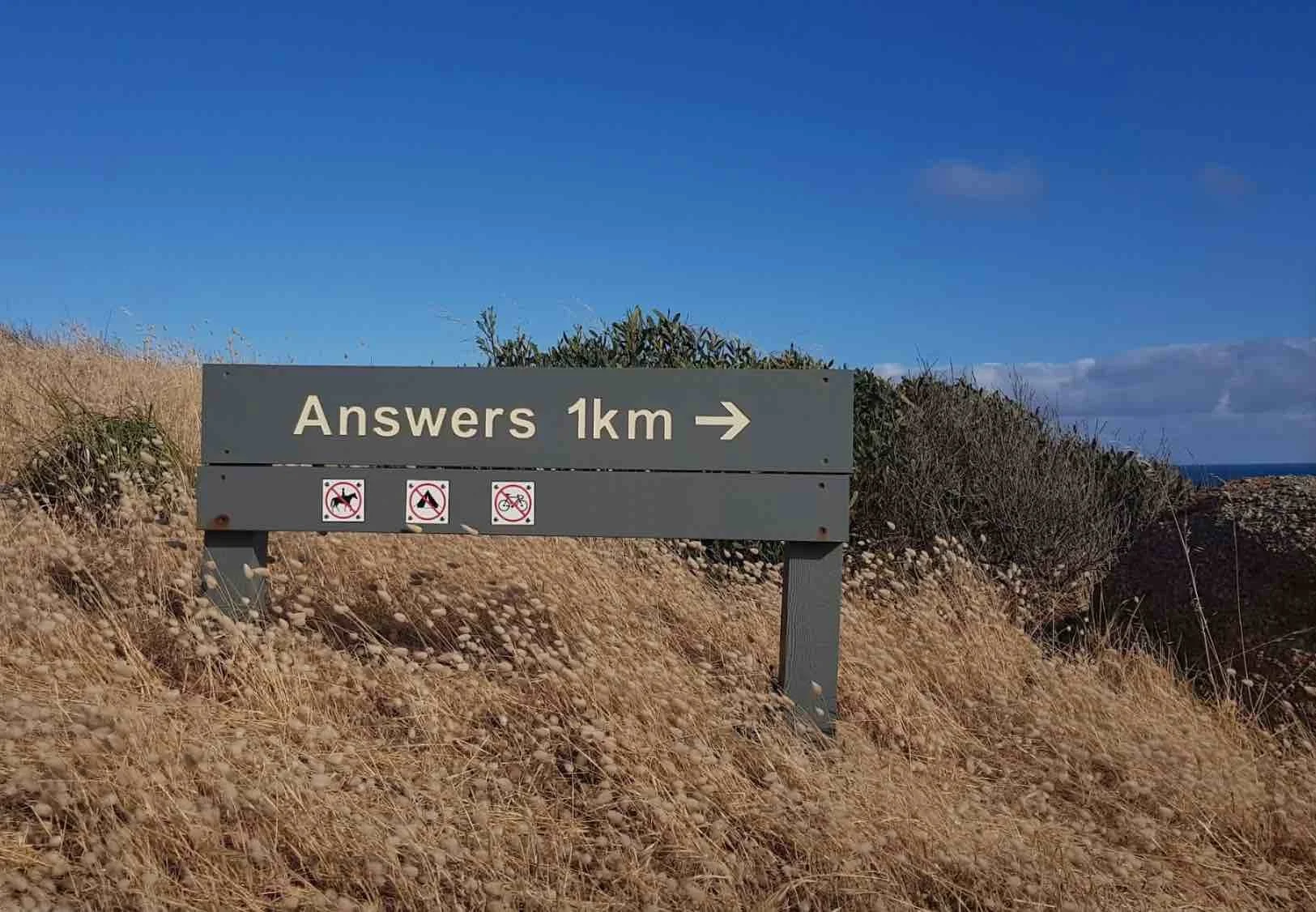 The Road To:  Answers