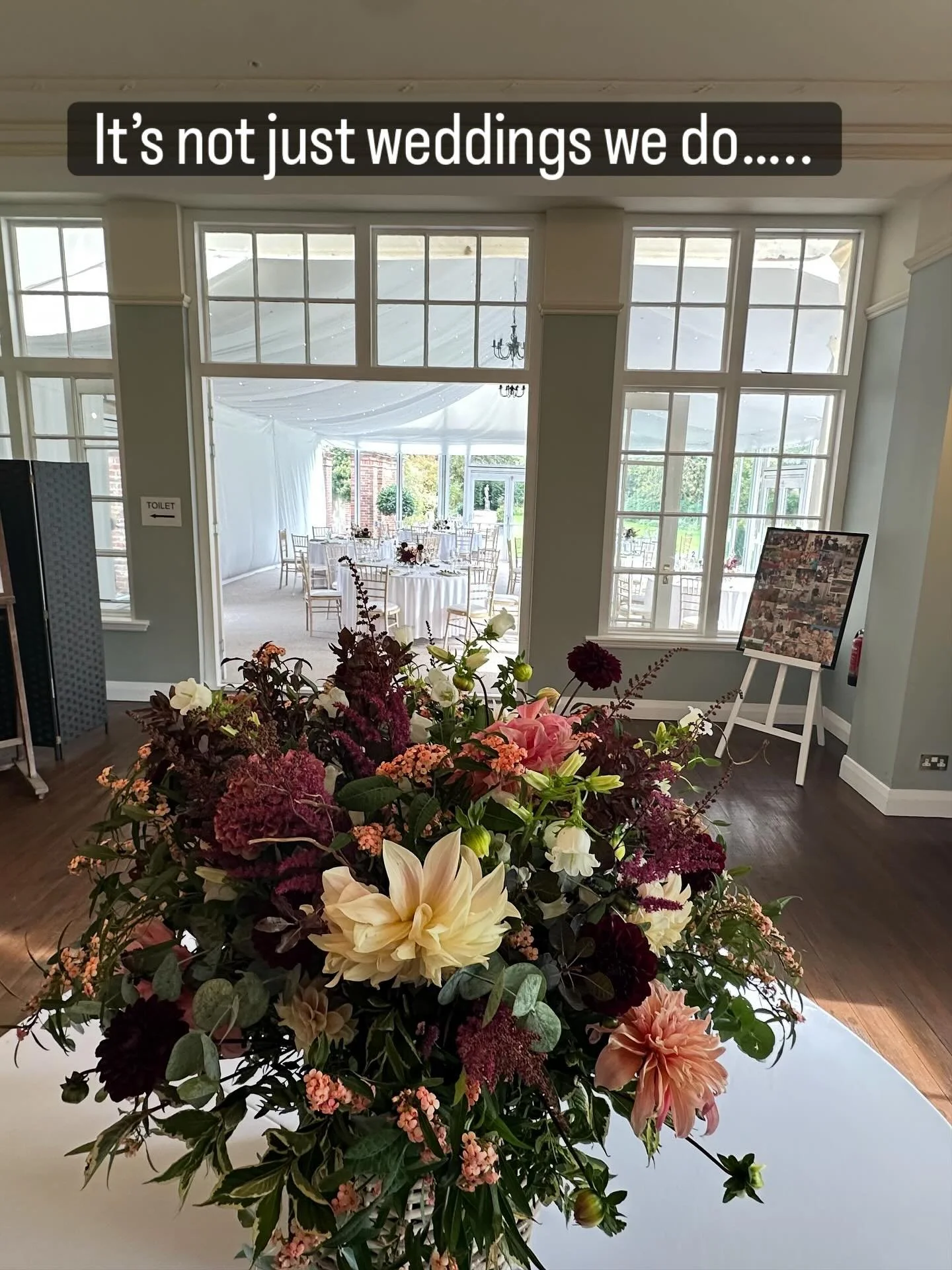 A wonderfully relaxed afternoon party for Deirdre with beautiful flowers and great food. #derbyshireeventsspace #exclusiveusevenue
