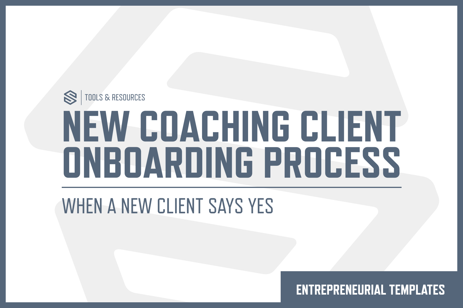 New Coaching Client Onboarding Process | When a New Client Says 'Yes'