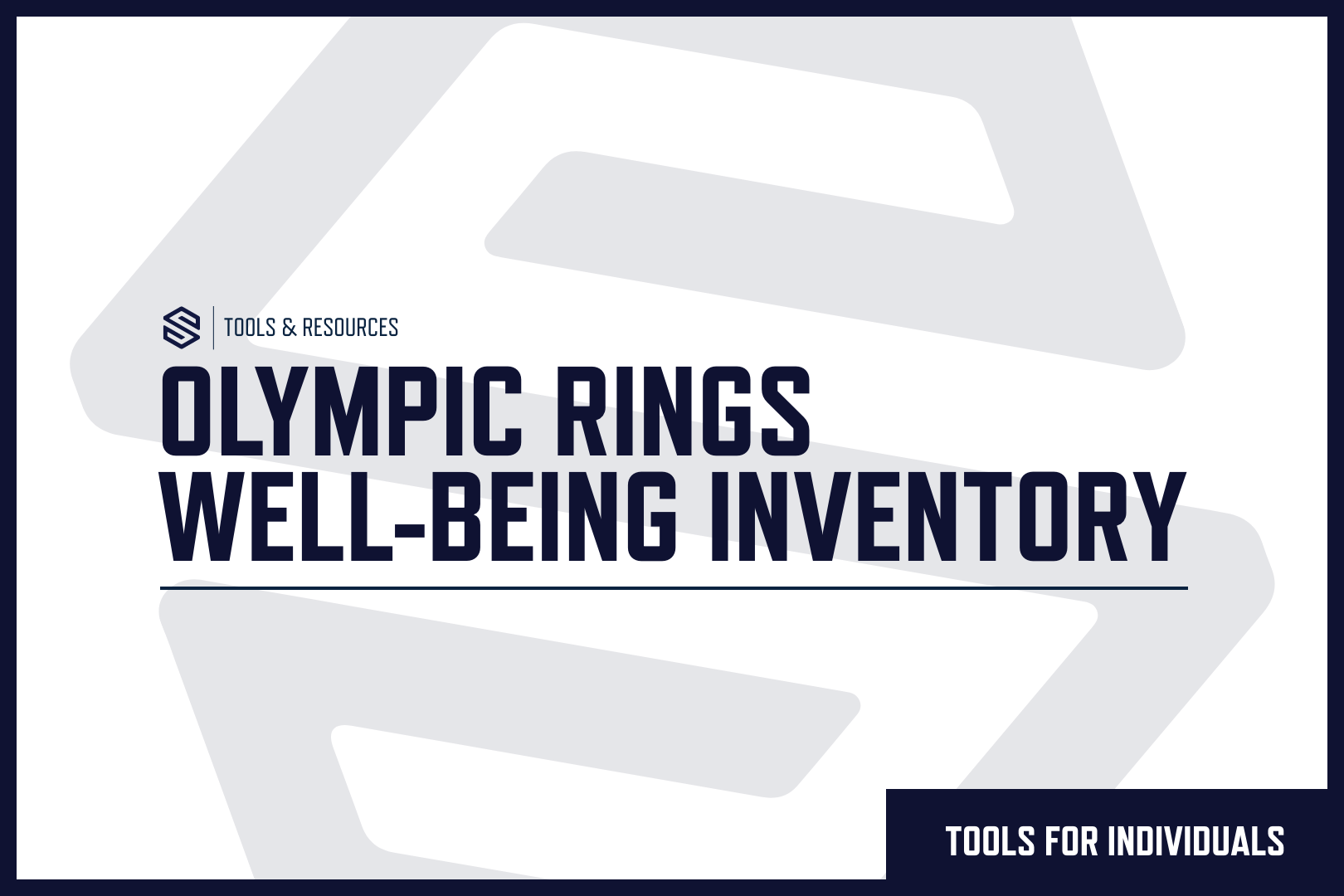 Olympic Rings well-being inventory​