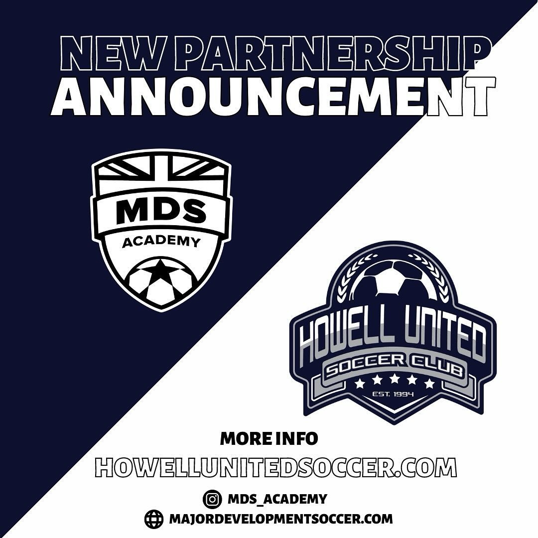 MDS are delighted to announce our new partnership with Howell United Soccer Club. We are eager to begin working with all the players, managers and families at Howell United and are excited to help them grow and develop. 🚨🤝⚽️💥