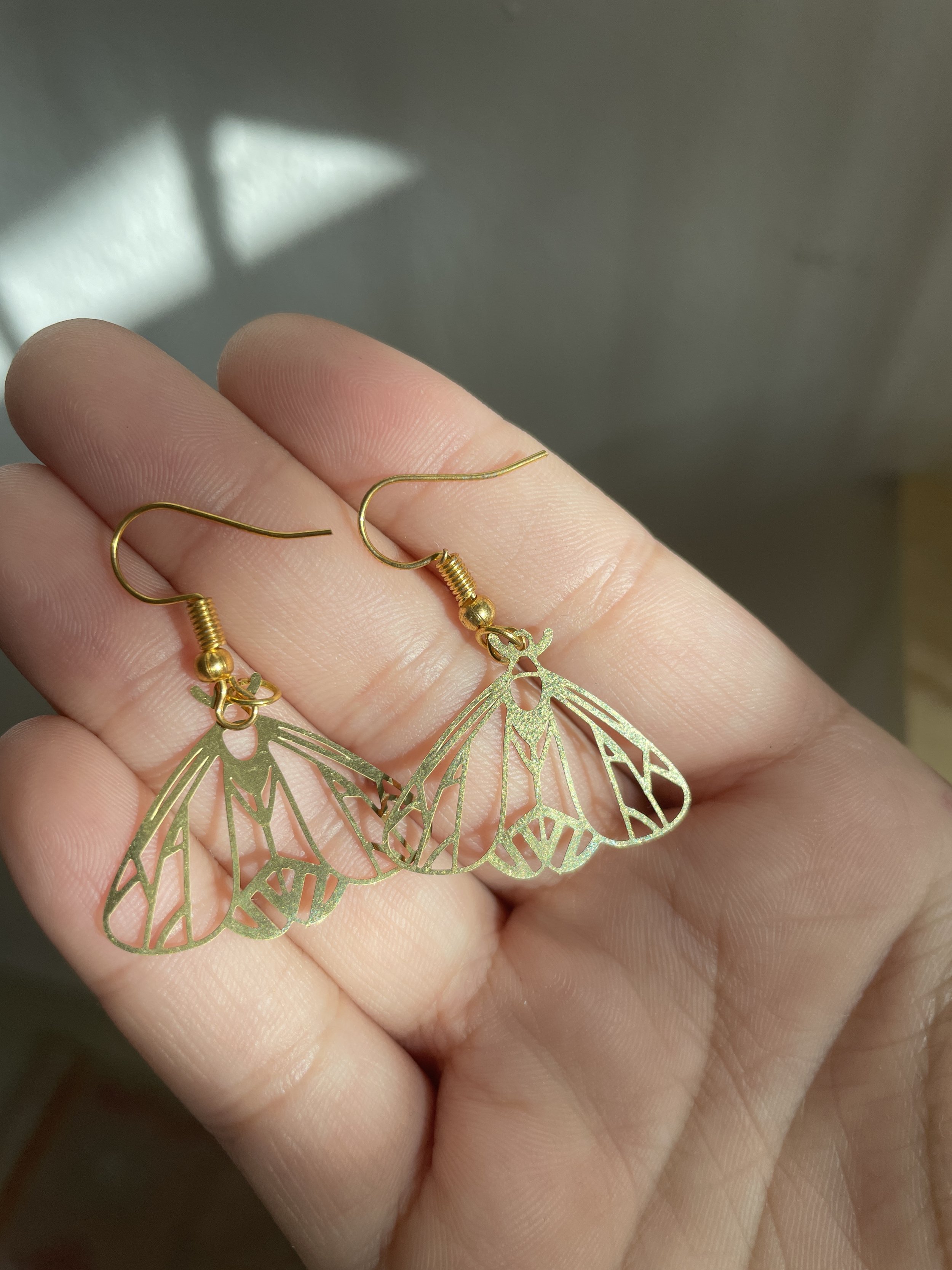 Moth earrings - Stainless steel