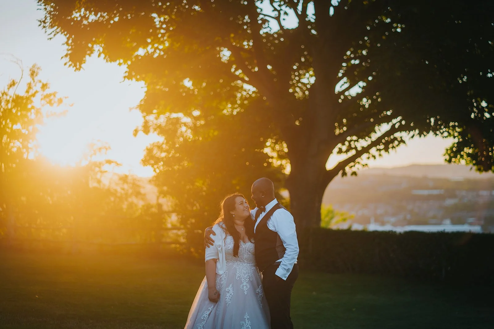 Sheffield Manor Lodge Wedding Photography at Sunset