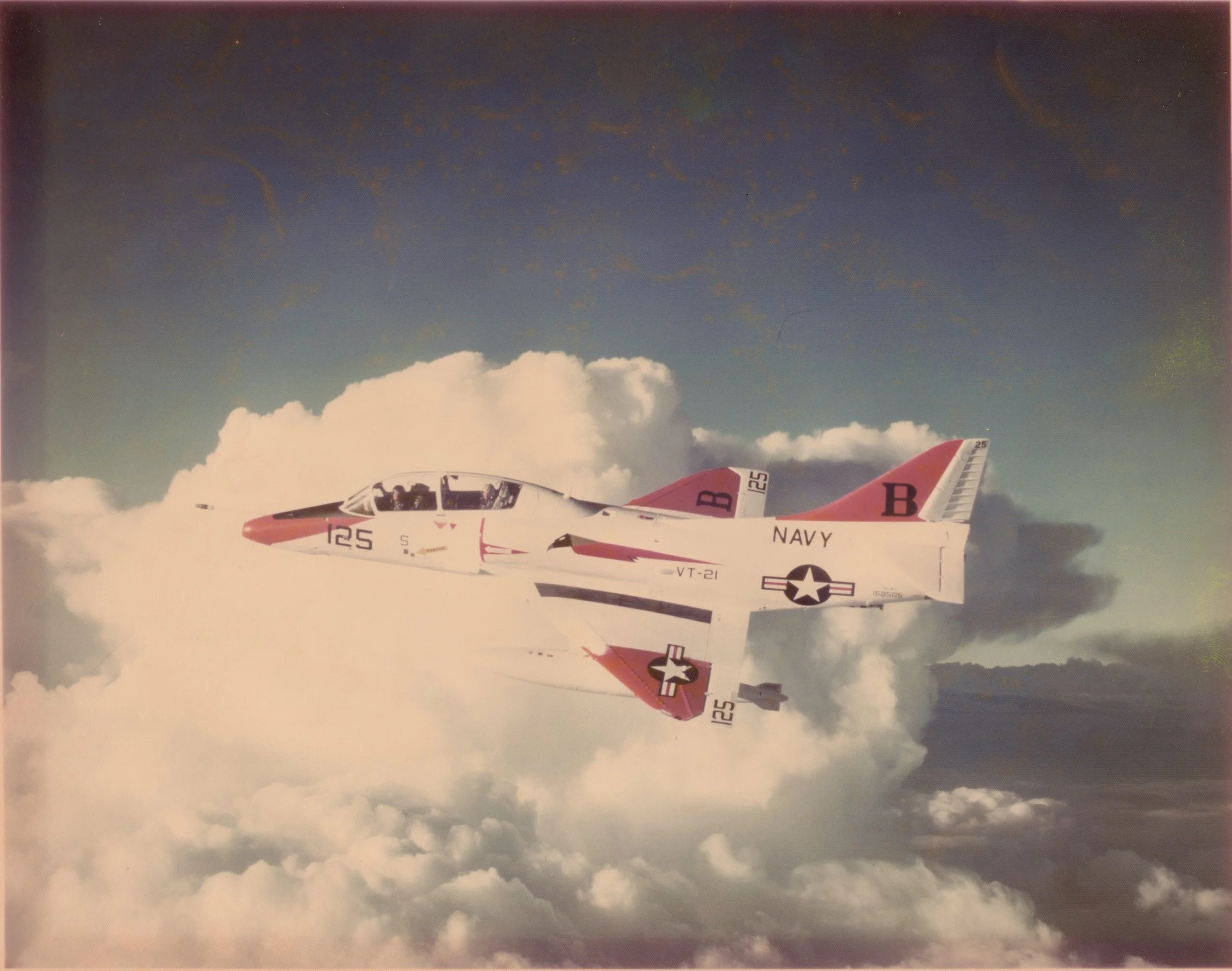 TA-4J Skyhawk. Advanced Jet Trainer. Jet is from VT-21, my squadron.