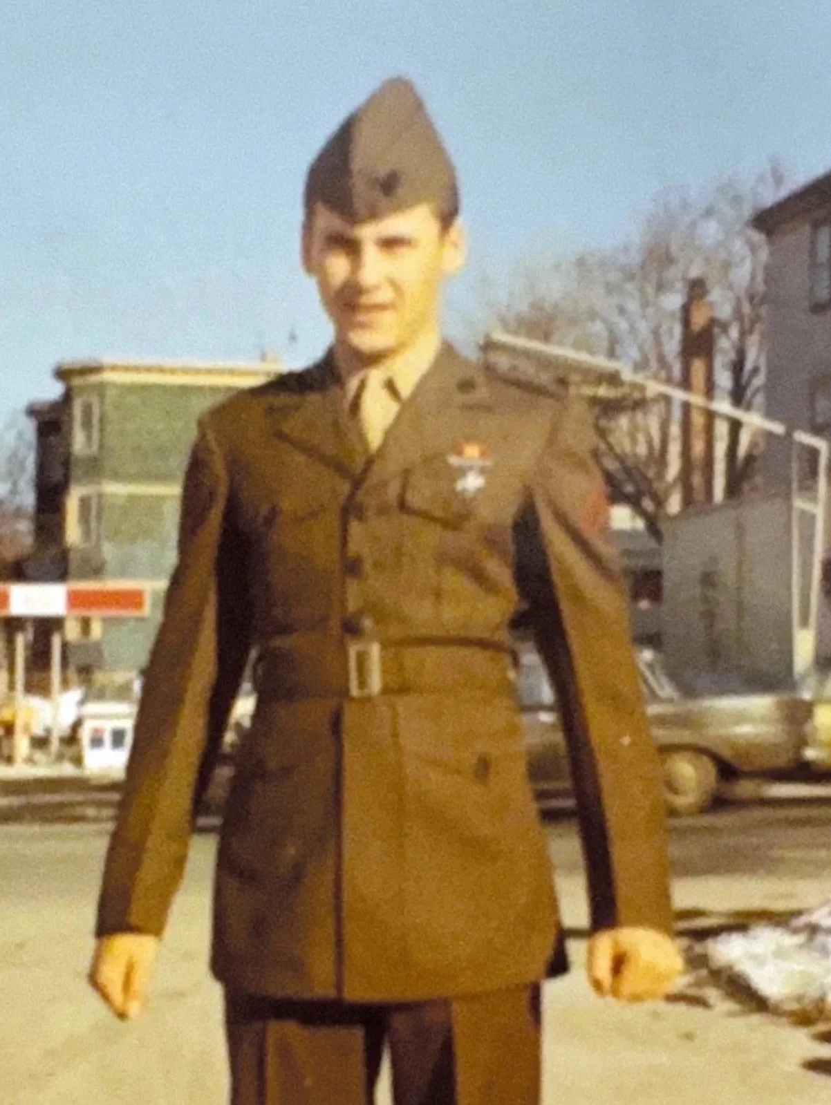 Home on leave in Brookline, Ma. in December 1969. Heading to Vietnam in a few days.