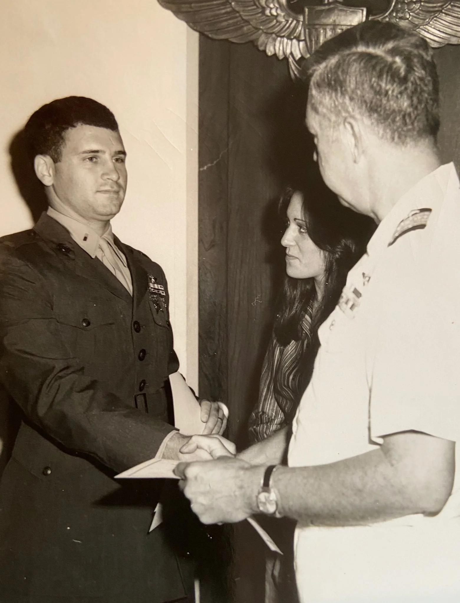 Receiving my Naval Aviator wings: September 1977