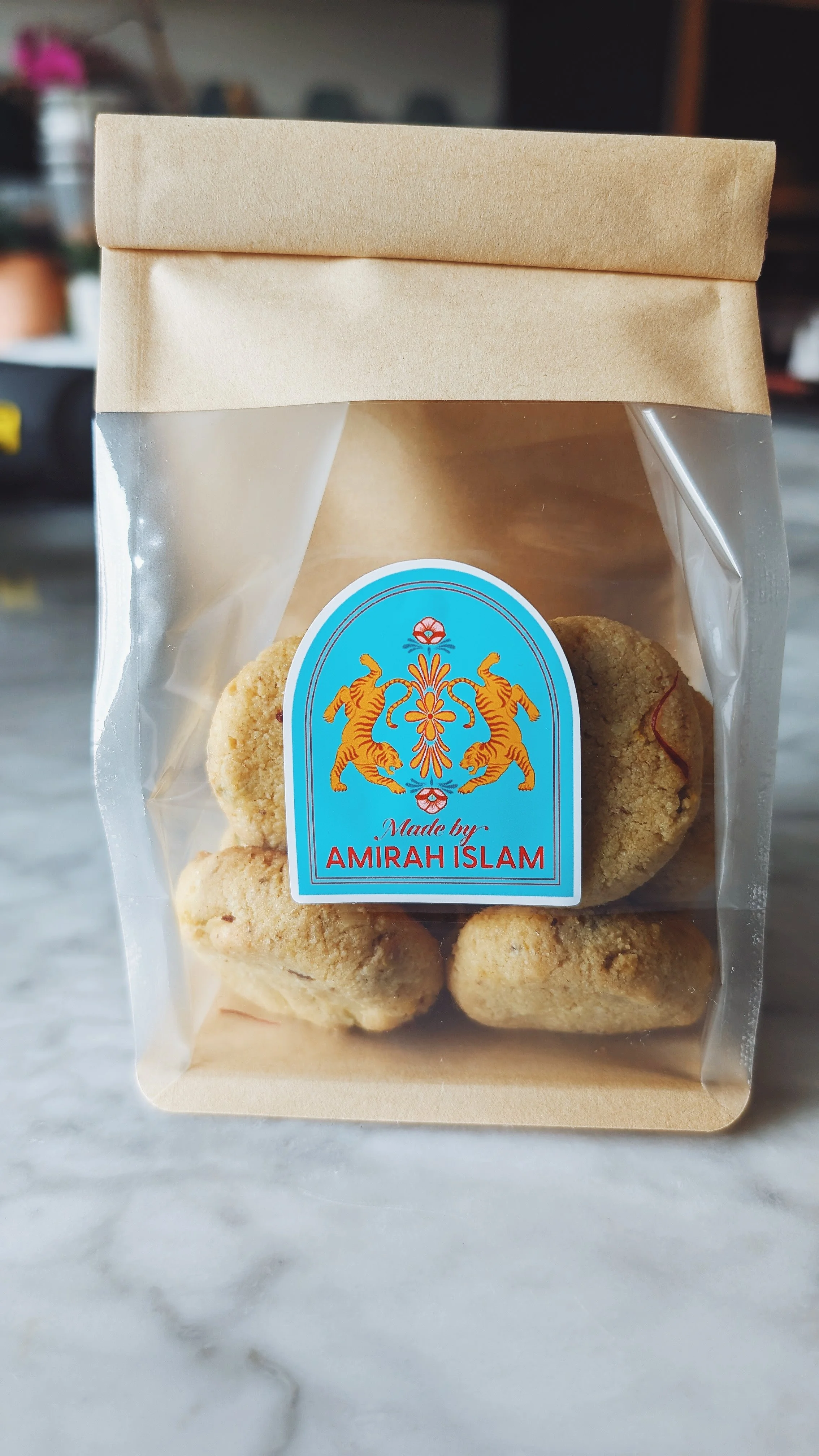 Saffron Almond Tea Cookies