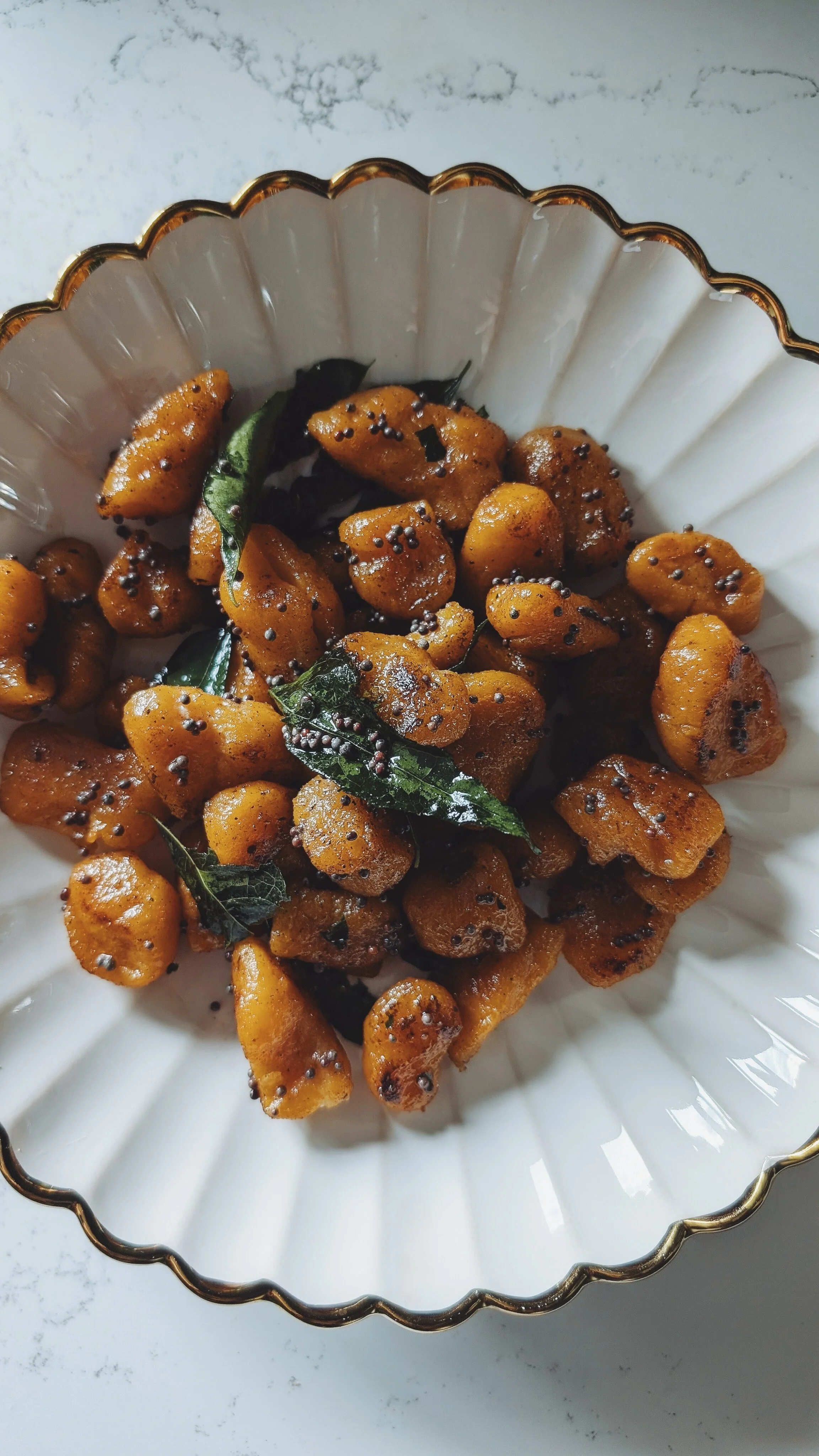 Spiced Sweet Potato Gnocchi with South Asian Flair