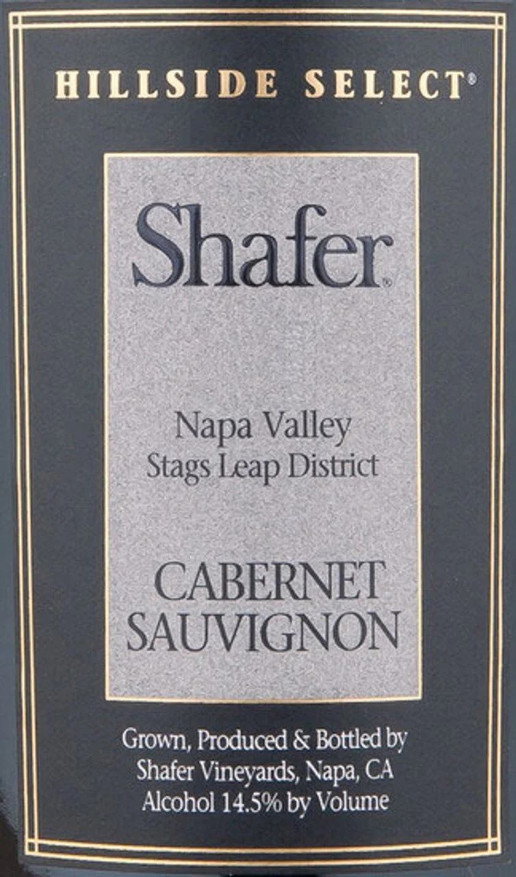 Shafer "Hillside Select" Cabernet Sauvignon Stag's Leap District 2021 Cali NEW