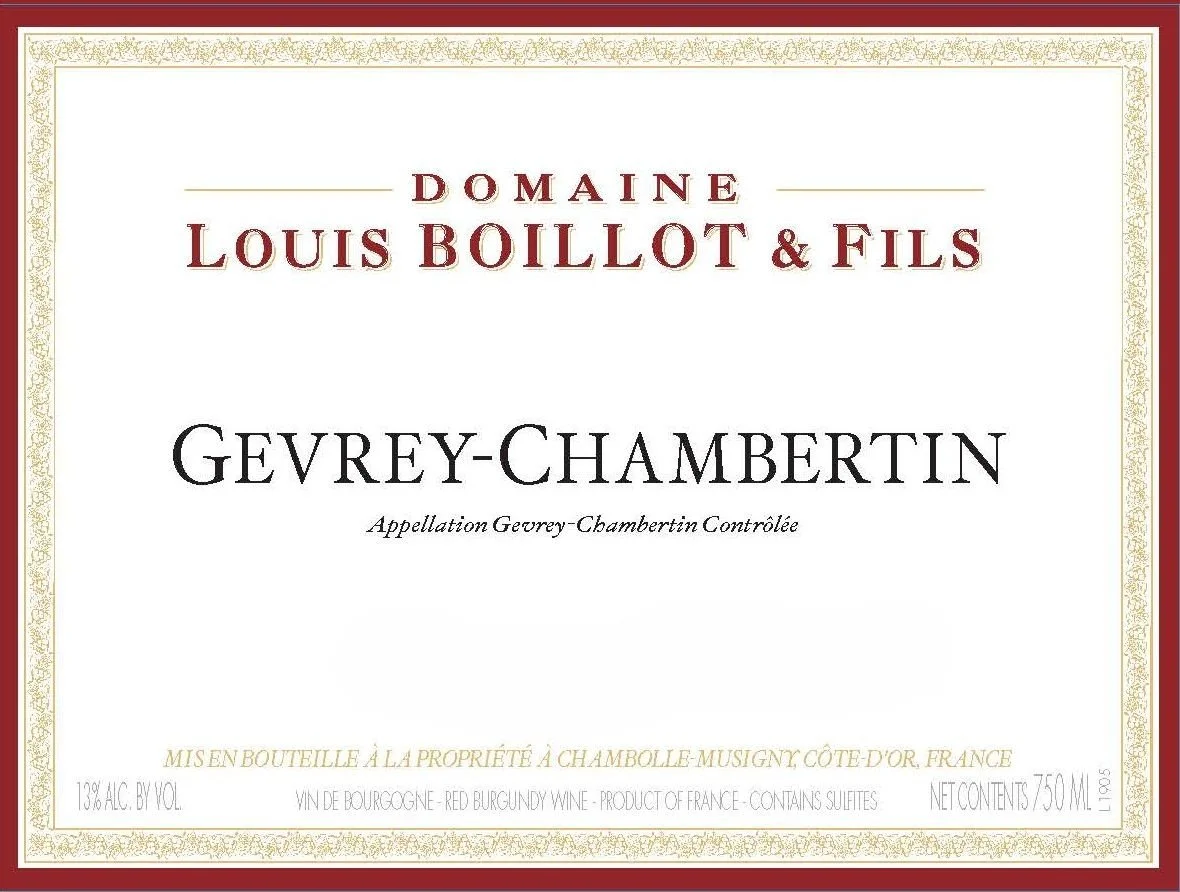Louis Boillot et Fils Gevrey-Chambertin 2023 France