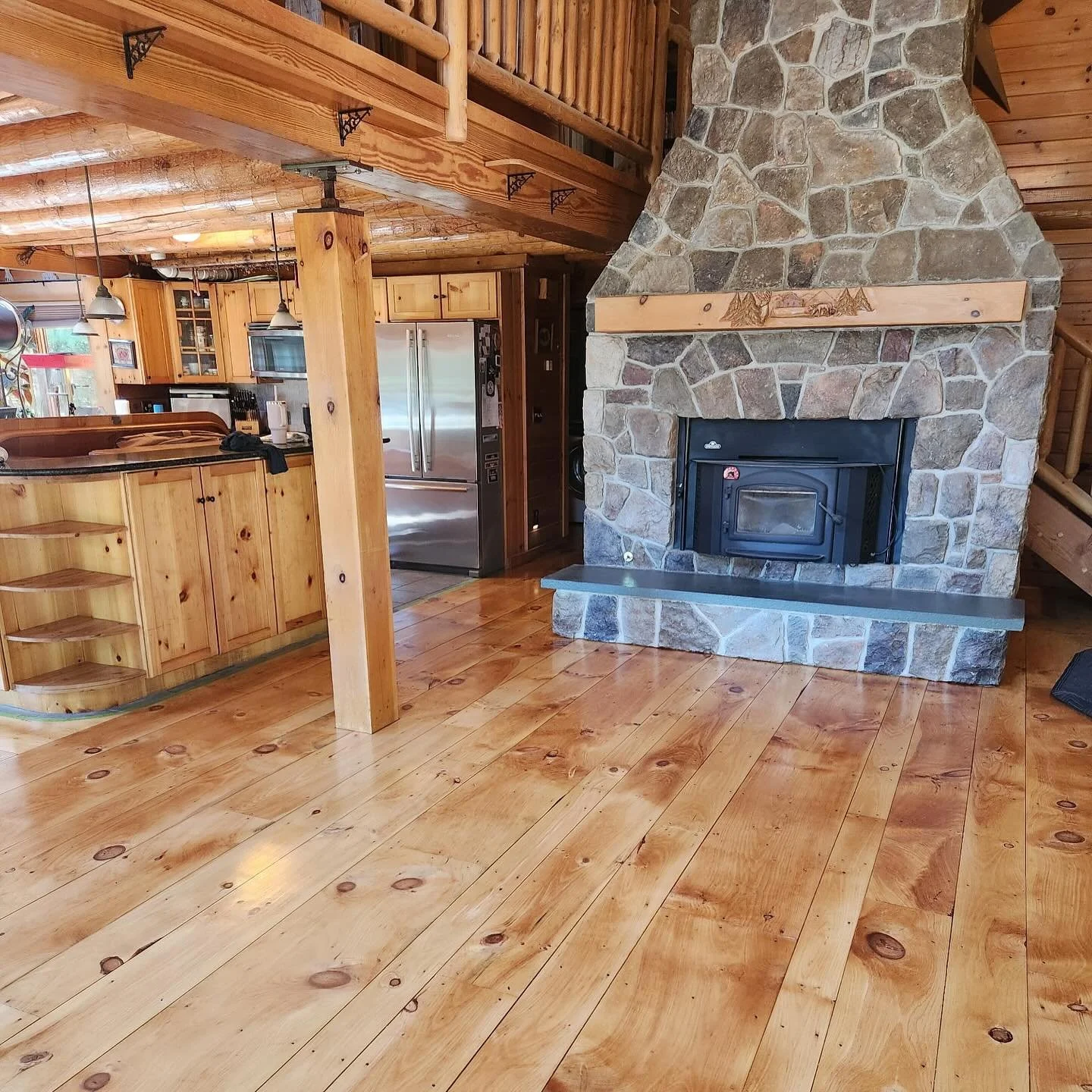 Transform your space with stunning refinished pine hardwood flooring! The rich grain and warm tones breathe new life into any room, creating a cozy and inviting atmosphere. 

Call us today for a free estimate!

#hawkinshardwoodflooring #pine #refinis