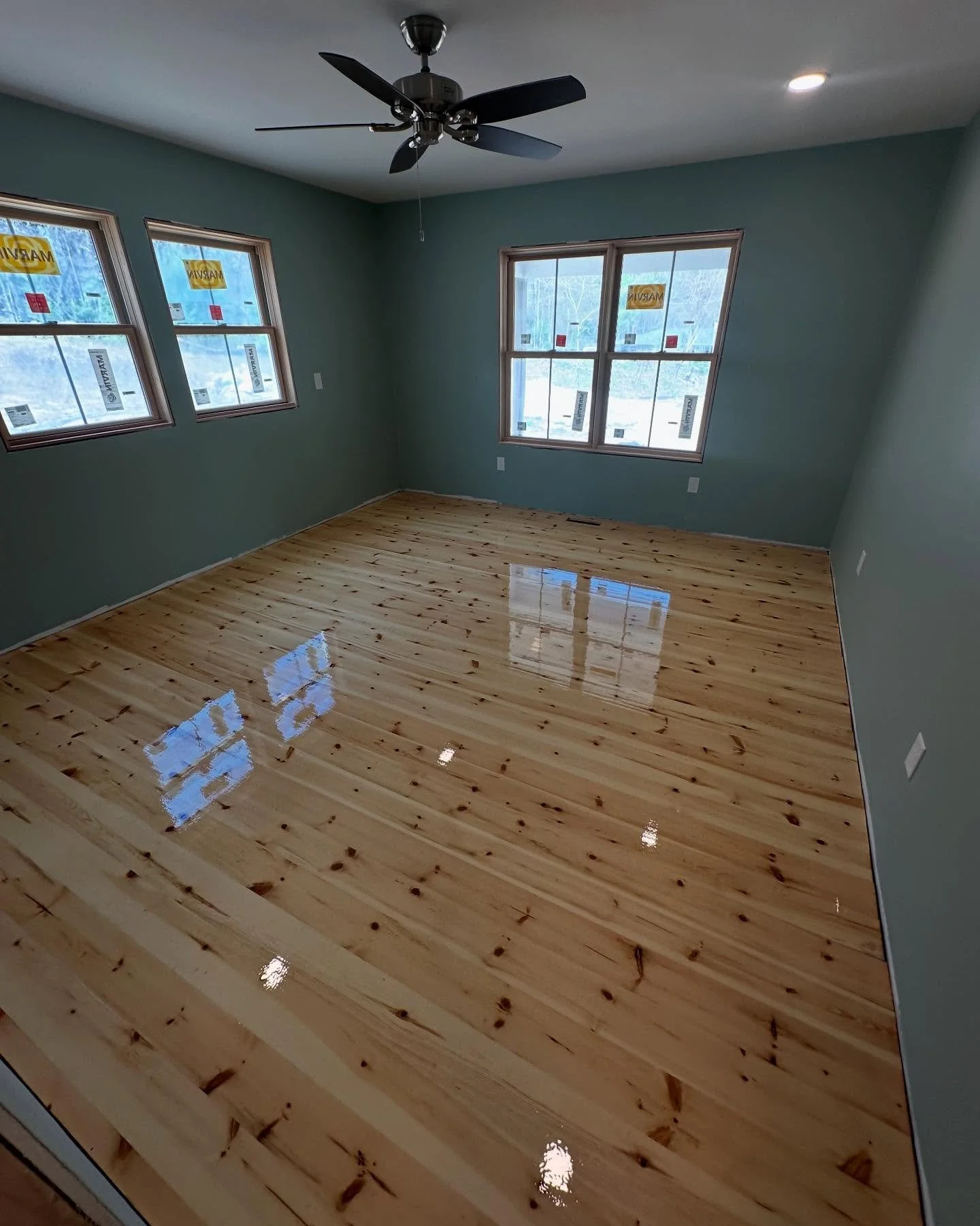 Just completed these yellow pine hardwood floors! Sanded and refinished to perfection, ready to shine bright in this beautiful season. 

Nothing like the feel of new floors to make your home feel rejuvenated! Who else is ready for some spring cleanin