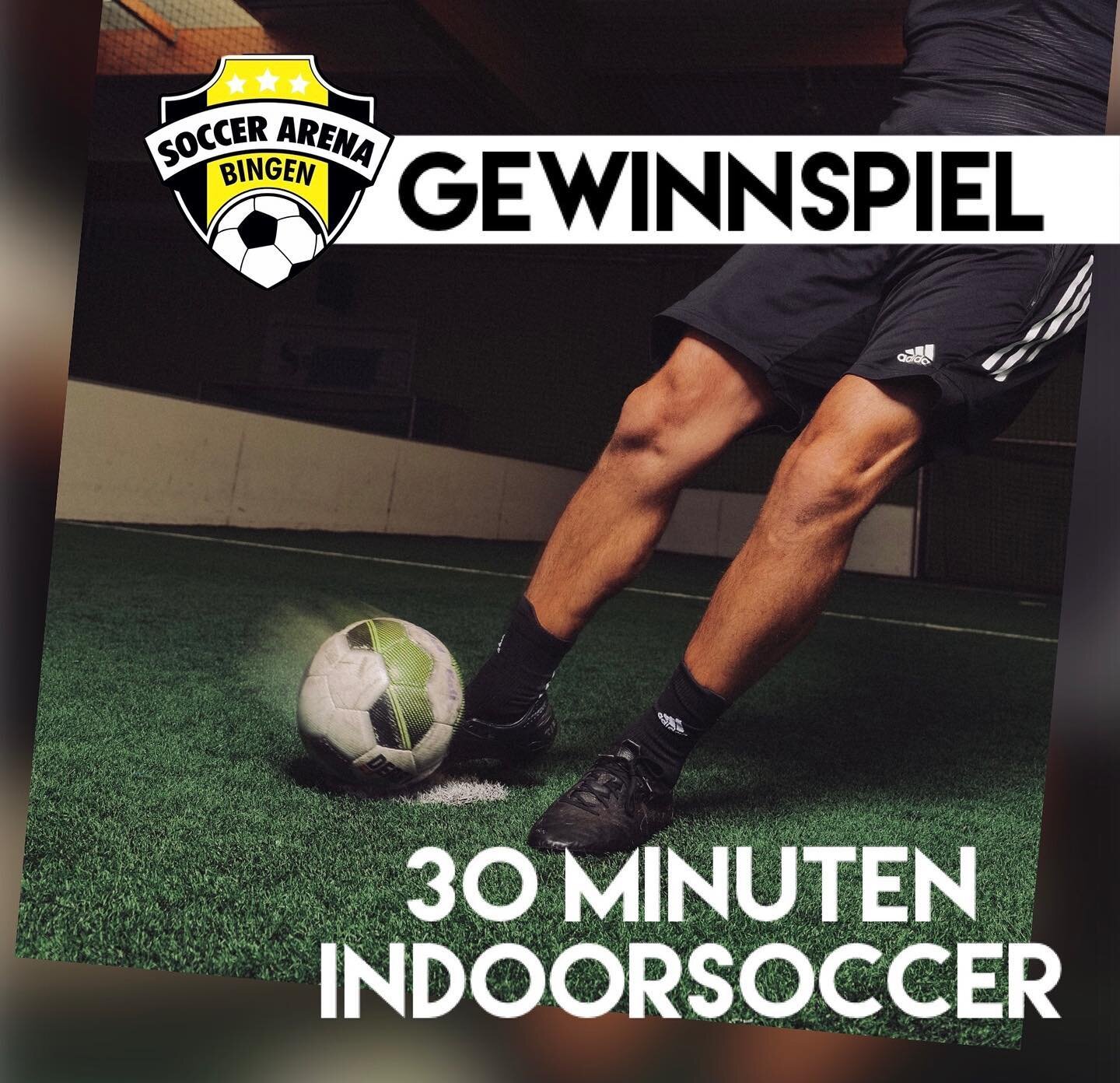 Gewinne 30 Minuten kostenfreie Spielzeit auf einem unserer Indoor Kunstrasenpl&auml;tze. 
Was du daf&uuml;r tun musst?

1. Wenn du uns noch nicht folgst, nutze die Gelegenheit und hole das jetzt nach.

2. Teile diesen Beitrag und erw&auml;hne uns in 