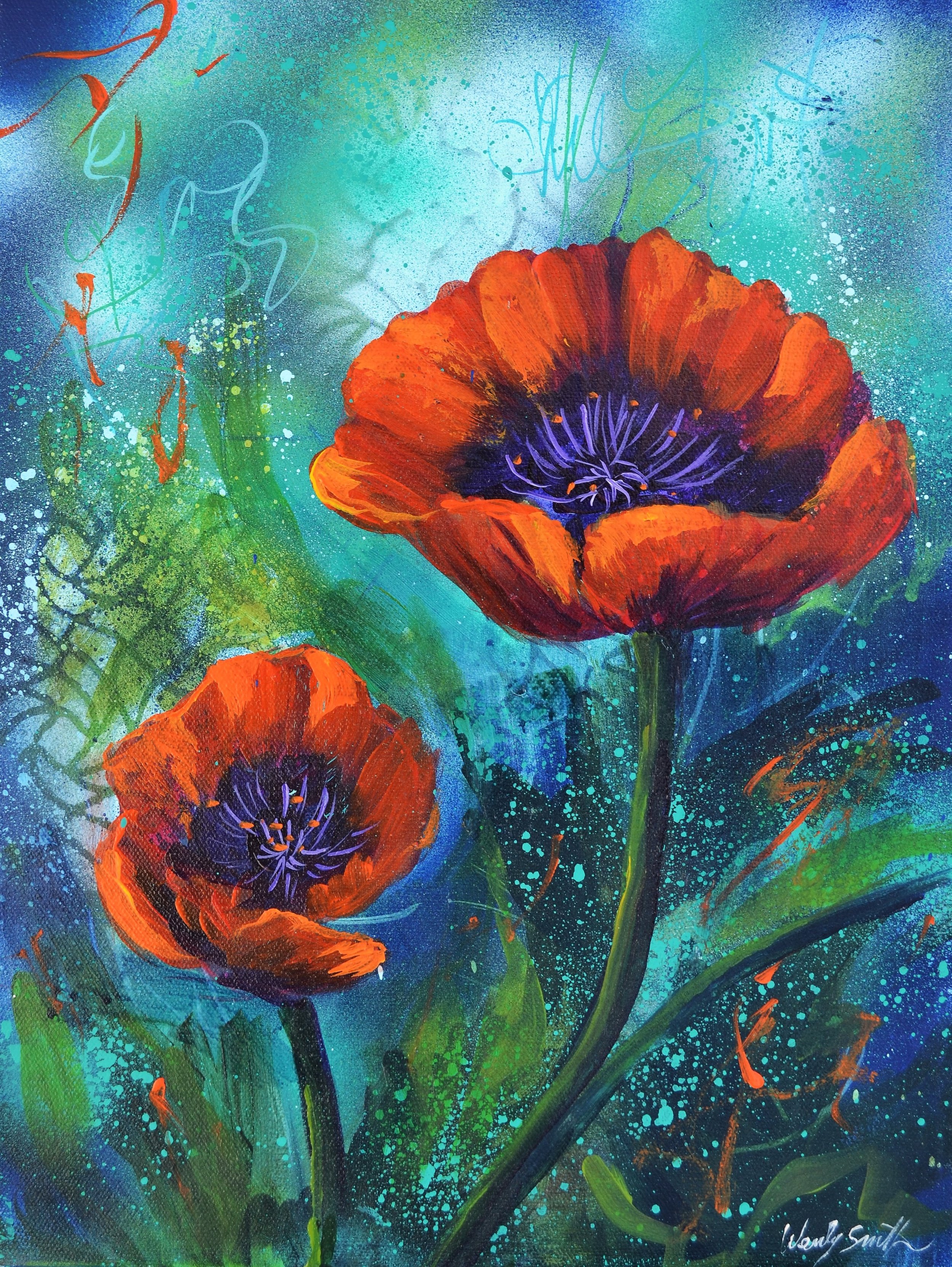 vibrant poppies