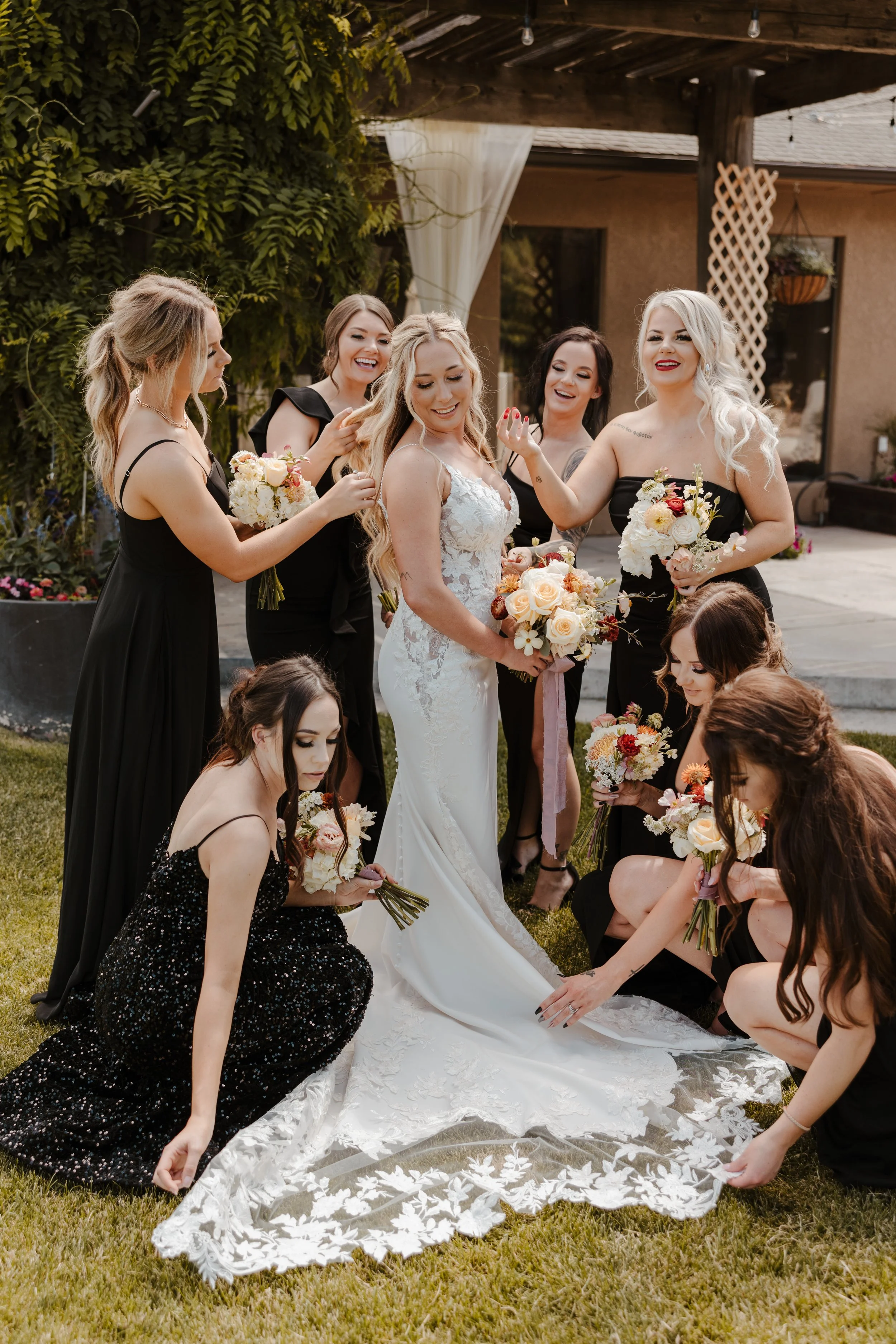 Bridesmaids Sandstone Winery Wedding Boise Wedding Planner Ivory and Sage Events
