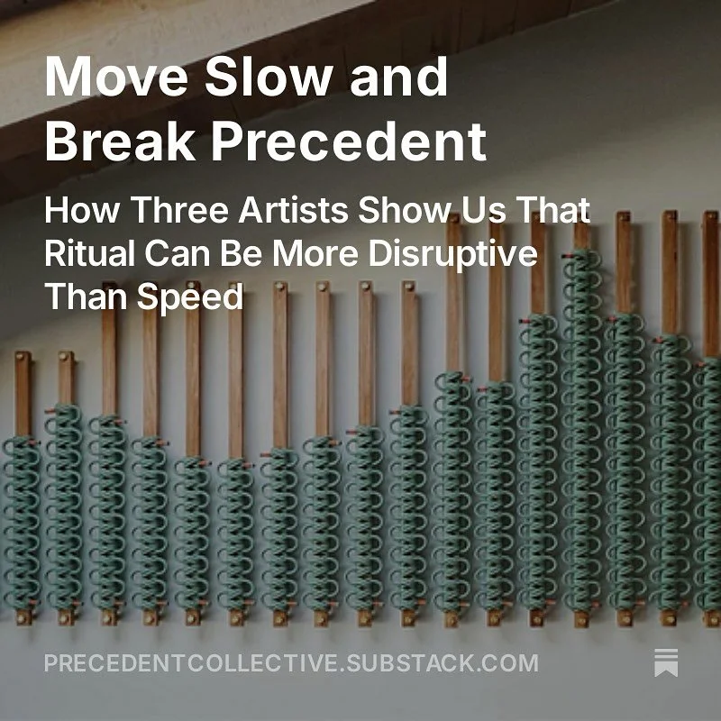 ✨ Move Slow and Break Precedent ✨

Silicon Valley taught me to worship speed. Move fast and break things. Blitzscale or die.

But what if the most radical disruptions don&rsquo;t happen fast at all?

What if they come from ritual&mdash;quiet, daily, 