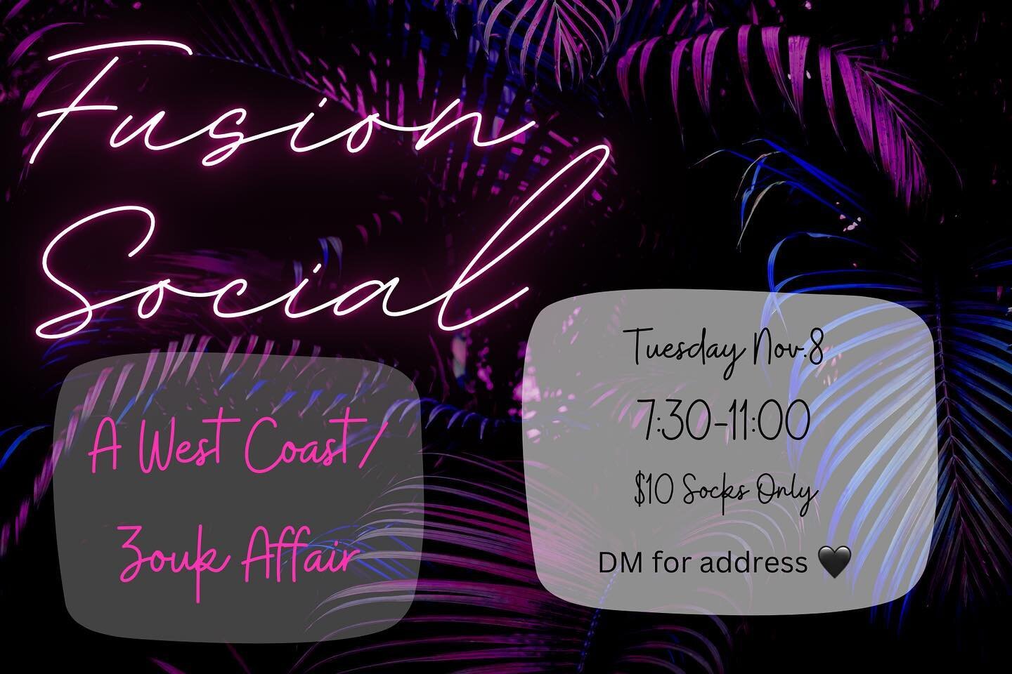 A little dance medicine tonight at the Jungle! 
. 
If you&rsquo;re a Zouk, or WCS dancer tonight we have a social! 
. 
There is not a lesson scheduled at this time. 
. 
#westcoastswing #zouk #zouksandiego #wcssandiego #sandiegoswing #swingsocial #dan