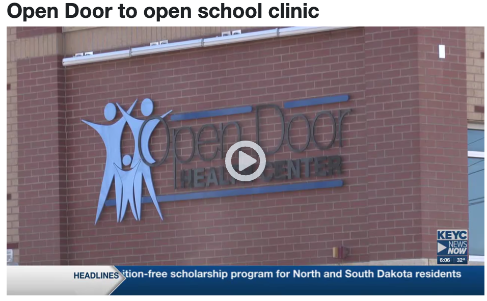 Open Door to open school clinic