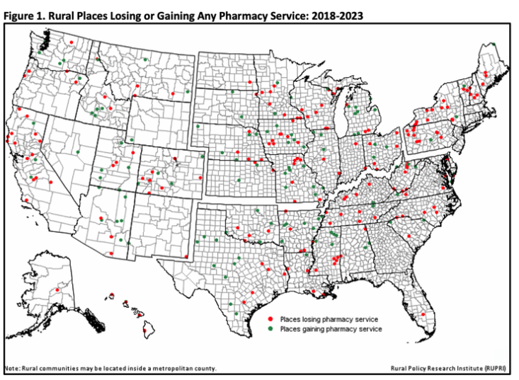 Study Explores Availability of Retail Pharmacies - Rural Areas Hit Hardest