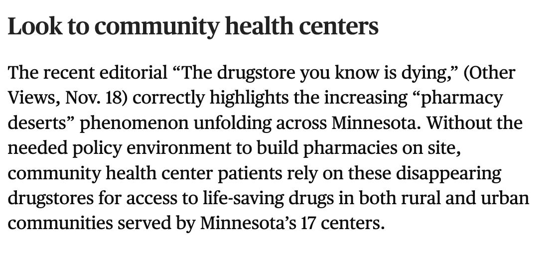 MNACHC Letter to the Editor in StarTribune