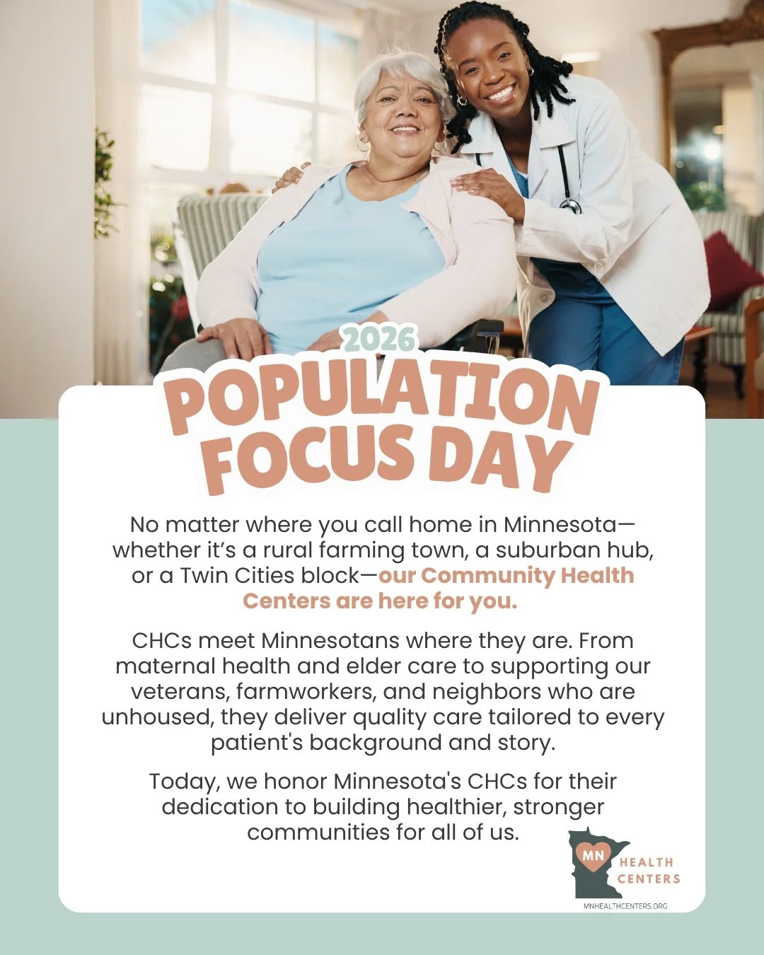 We are here for you! No matter what.

#nhcw26 #communityhealth @mnhealthcenters