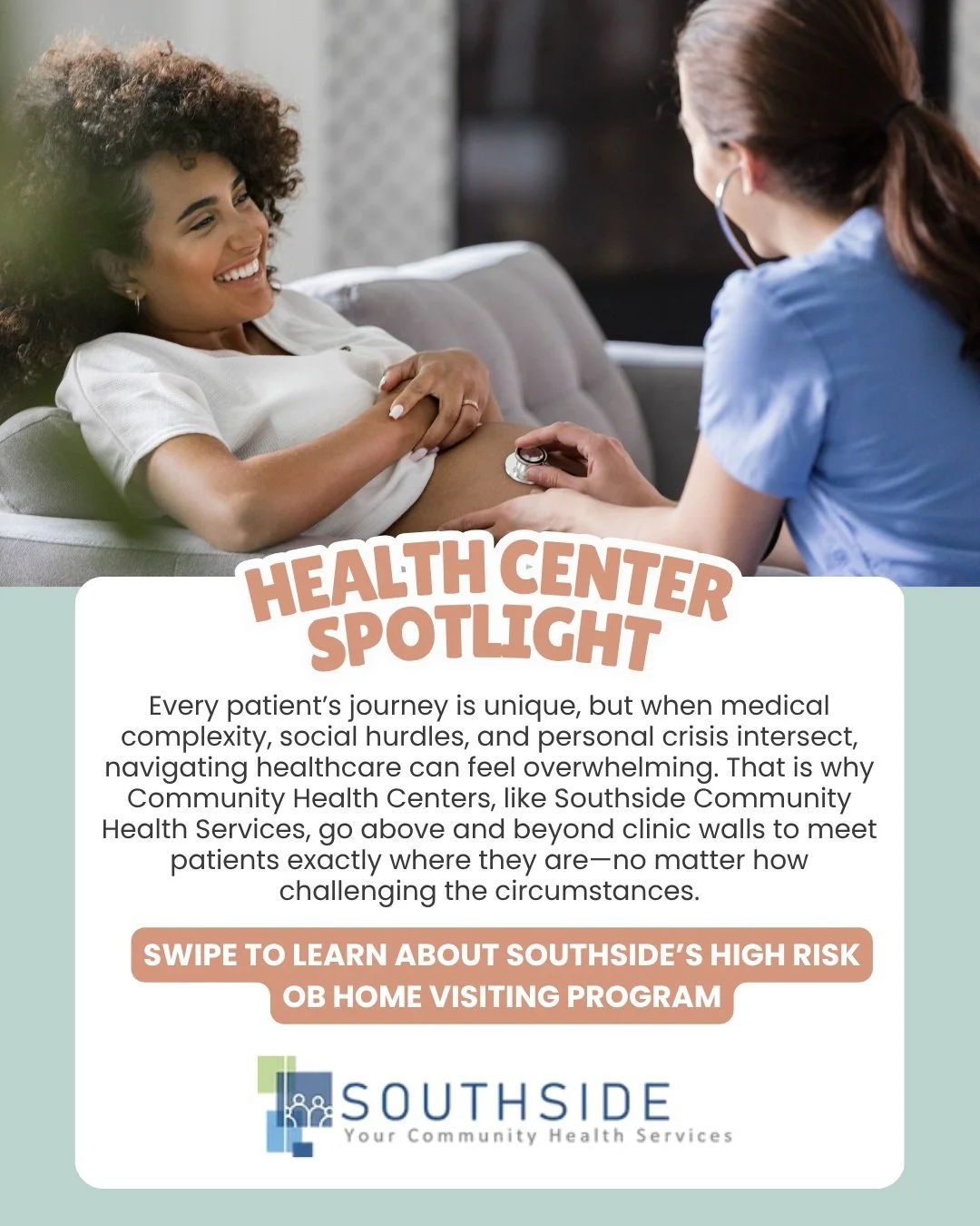 ✨MN Health Center Spotlight ✨

By removing barriers to care and enhancing patient satisfaction, Southside Community Health Services&rsquo; High-Risk OB Home Visiting program is delivering better, healthier outcomes for families.

Swipe to read more! 