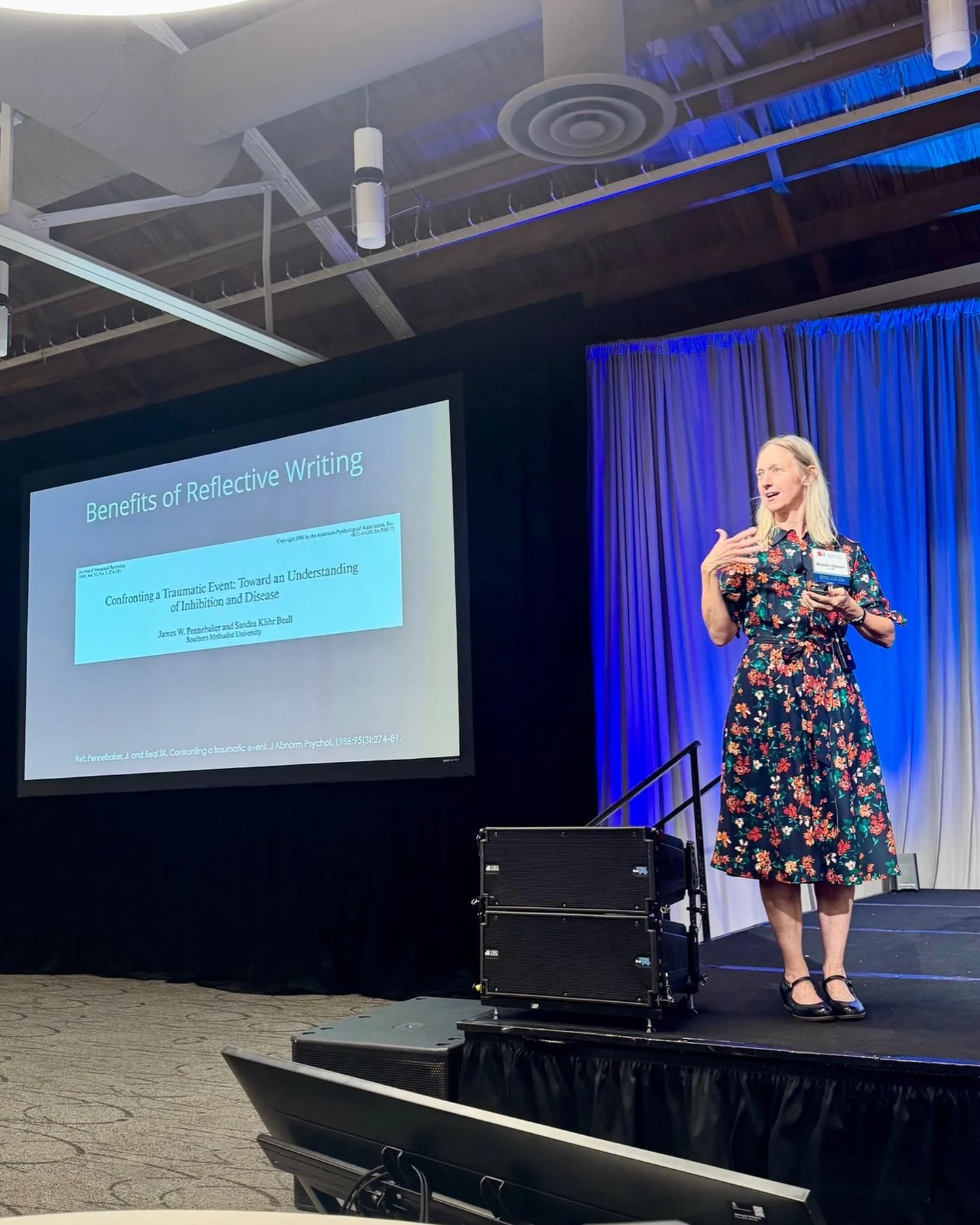 First up, Dr. Maren Olson from the Center for the Art of Medicine at @umnmedschool sharing how storytelling is one of the most powerful ways for us to connect, empathize, and heal. 📖🩺 #manyfacesconference #storytellinginmedicine