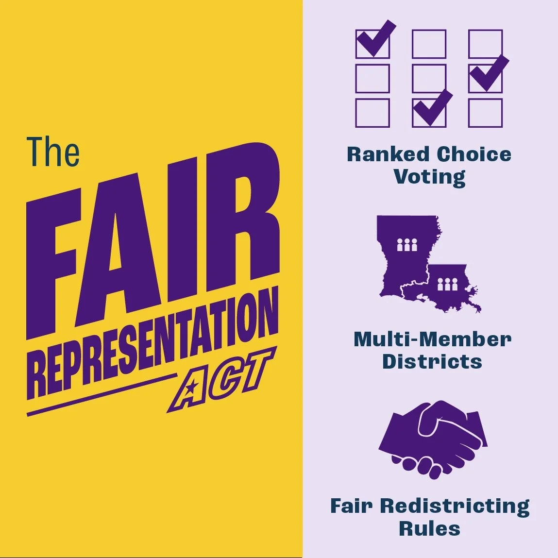 Want #RankedChoiceVoting and #FairMaps for Congress?

Thanks to VA's own @donbeyerva for carrying the bill!

Ask your representative to support the #FairRepAct today! (Link in bio)

#RCV #FairRepAct #FRA #BetterElections #ElectionReform #Proportional