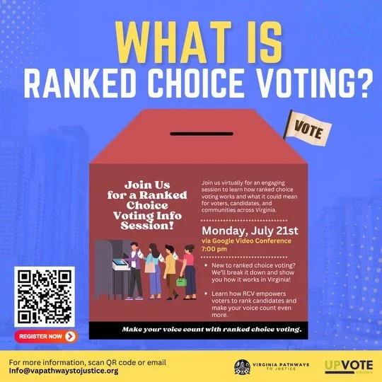 “What is Ranked Choice Voting?” with Virginia Pathways to Justice