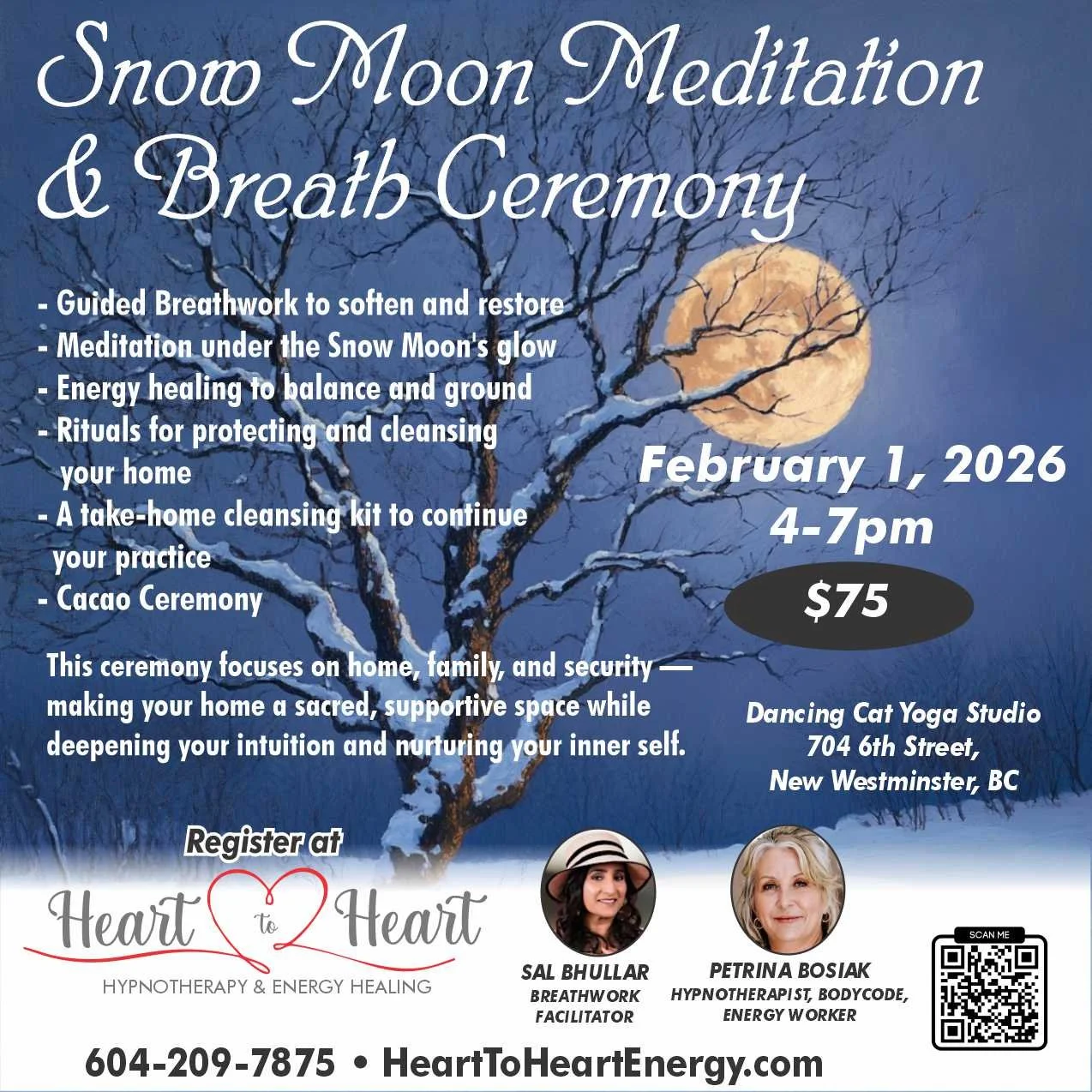 snow moon meditation