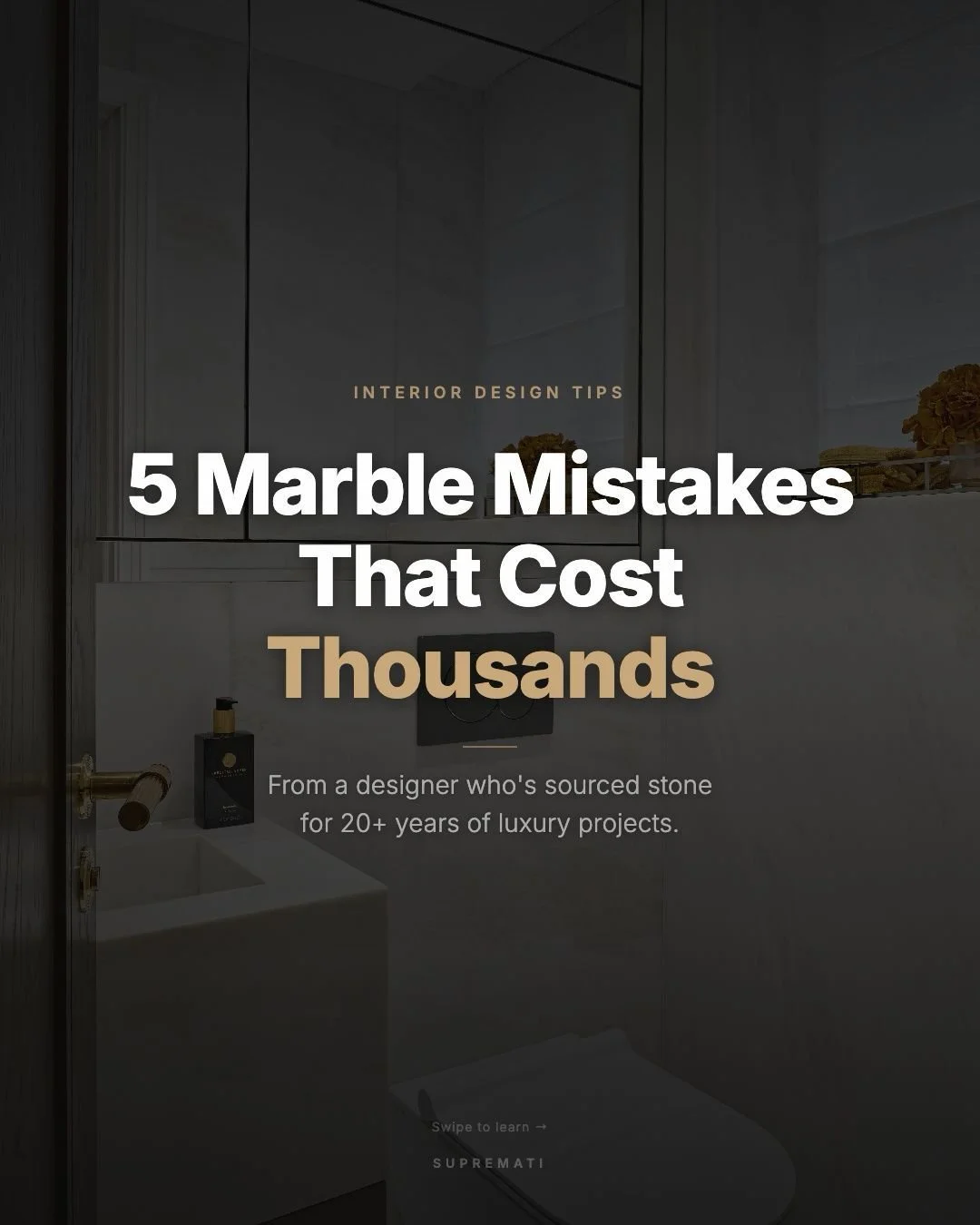 Five Marble Mistakes That Cost Thousands — A London Designer's Guide to Specifying Stone