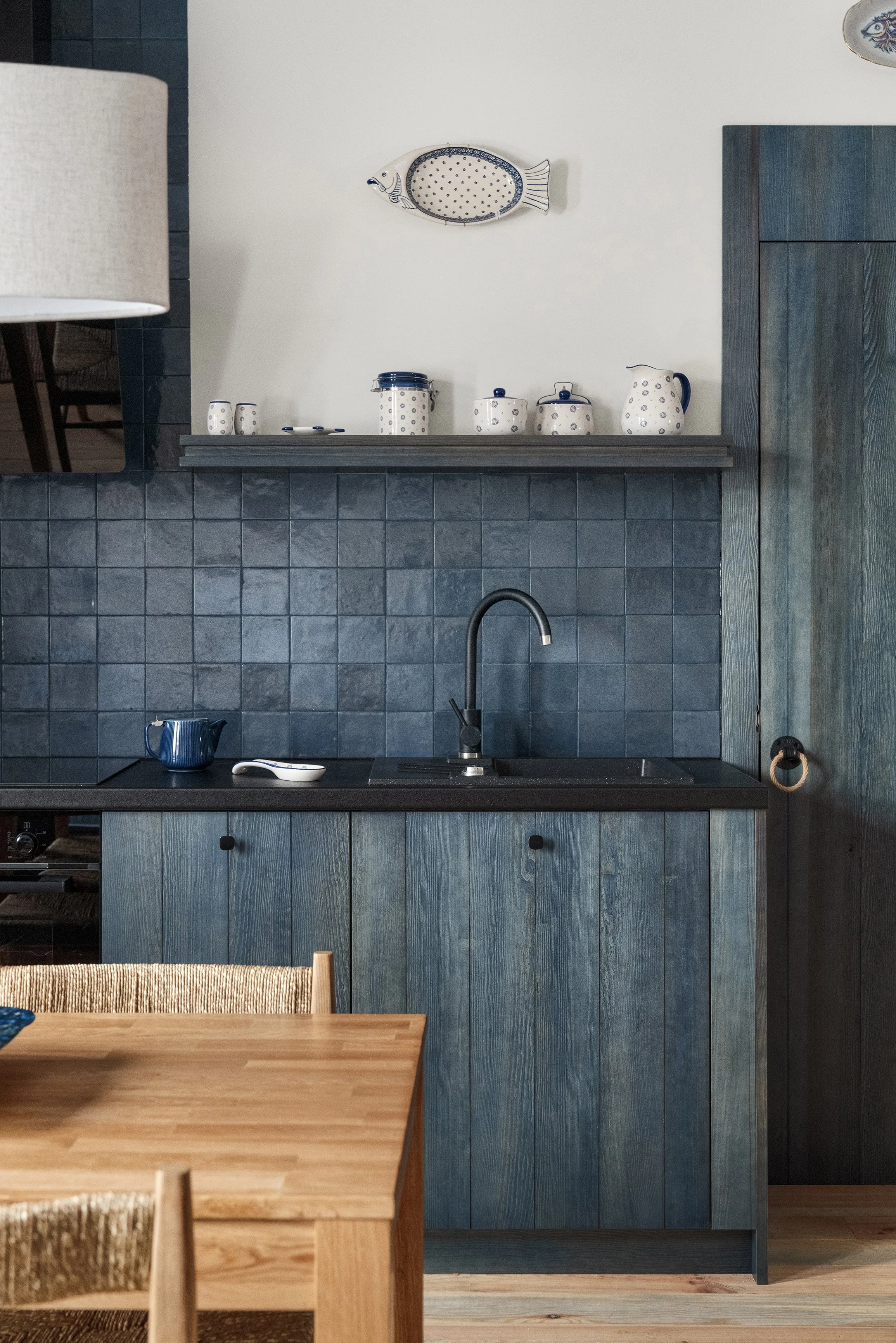 luxury interior design London beach house dining room bespoke joinery in Gdansk Poland