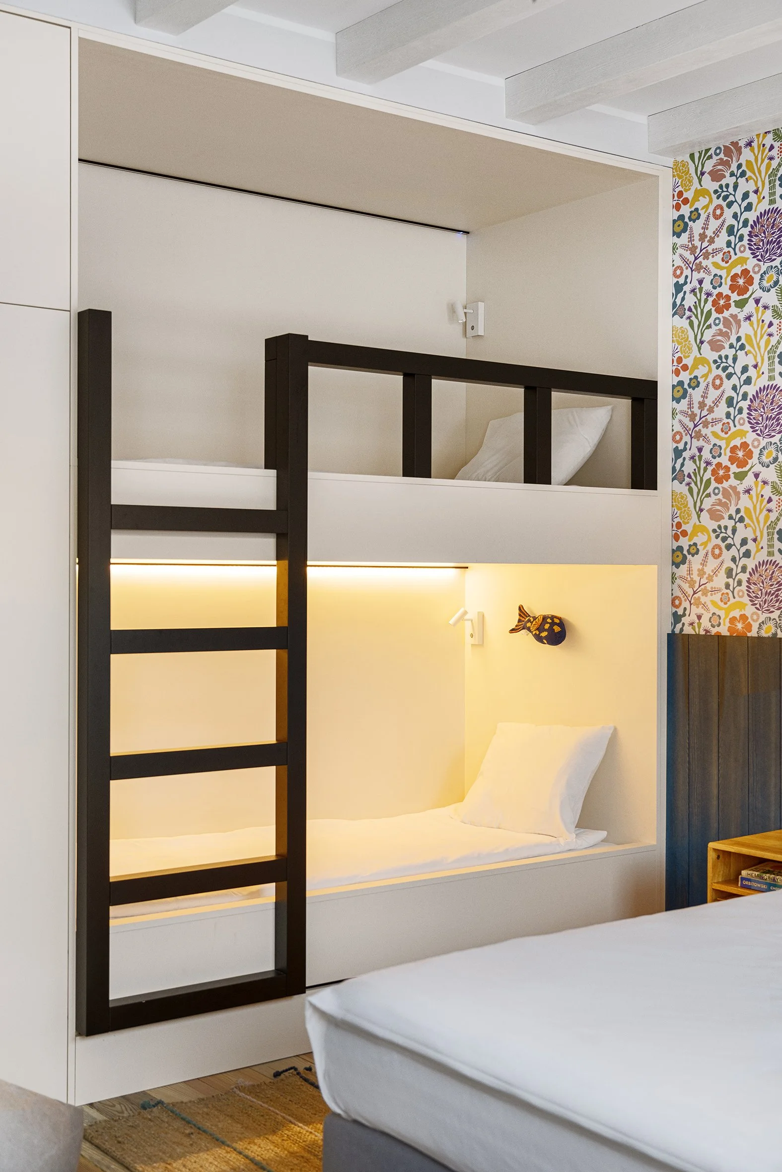 beach house guest bedroom bunk bed