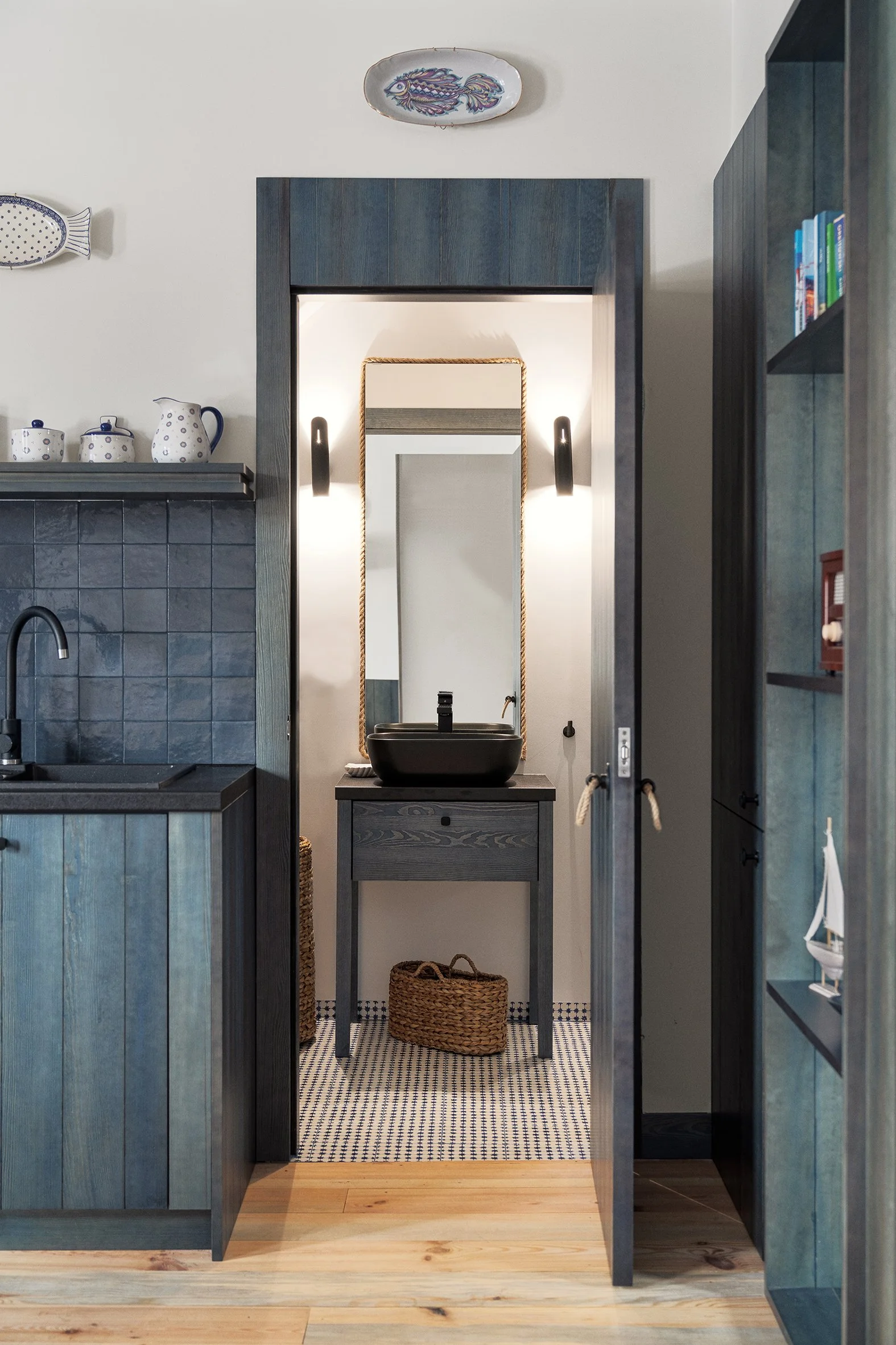 luxury interior design London beach house dining room bespoke joinery in Gdansk Poland