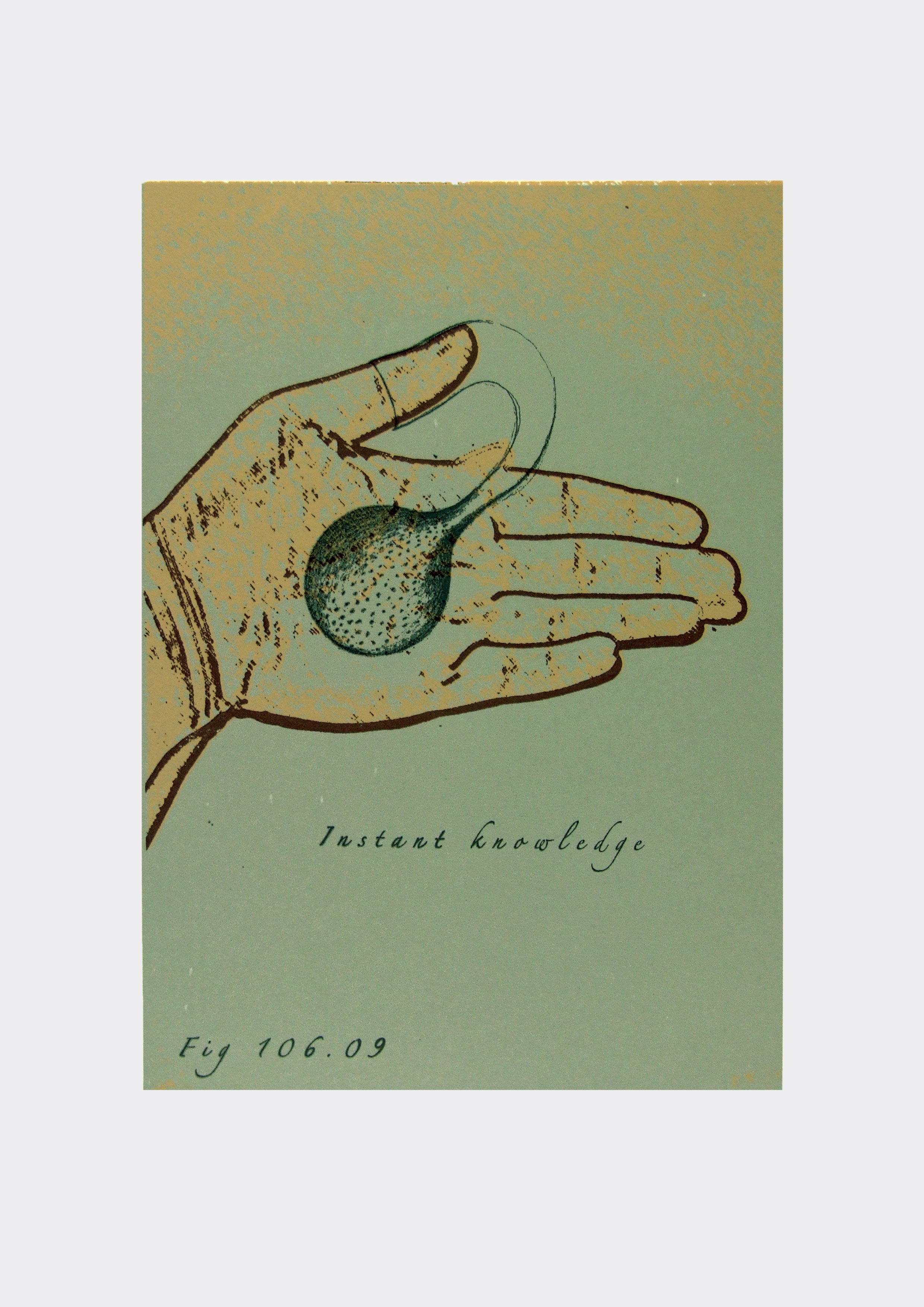    From The Book of Instant Knowledge; Fig. 106.9  , 2007, silk screen print, limited, varied edition of 10 