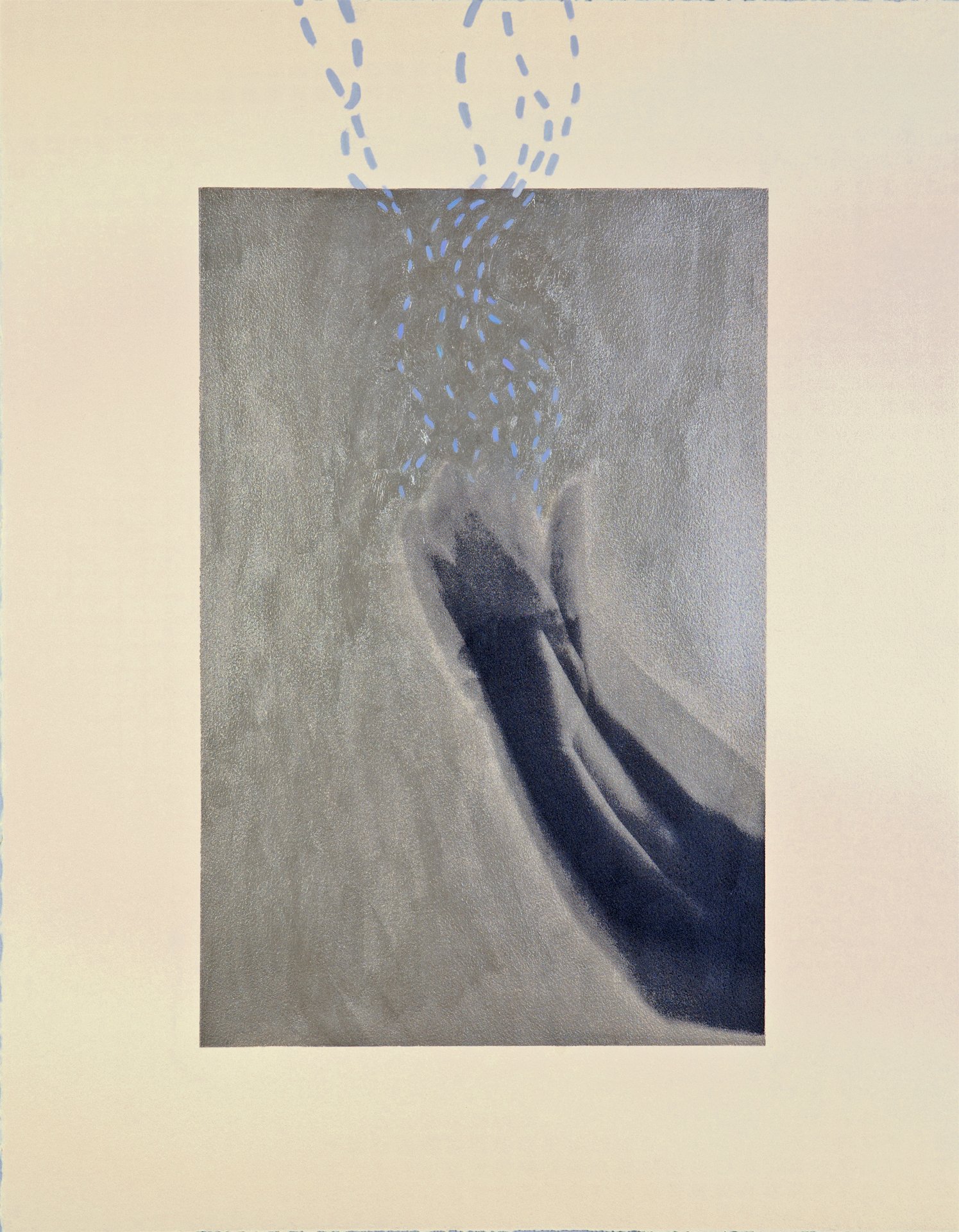    Cultivating No. 21  , 2012, silkscreen print and mixed media, 76 x 56 cm 