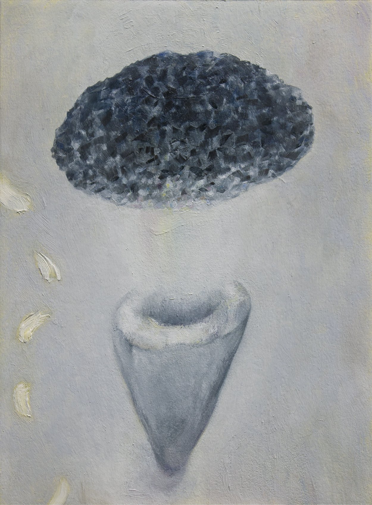    Underlying No.7  , 2014, oil on paper, 31  x 23 cm 
