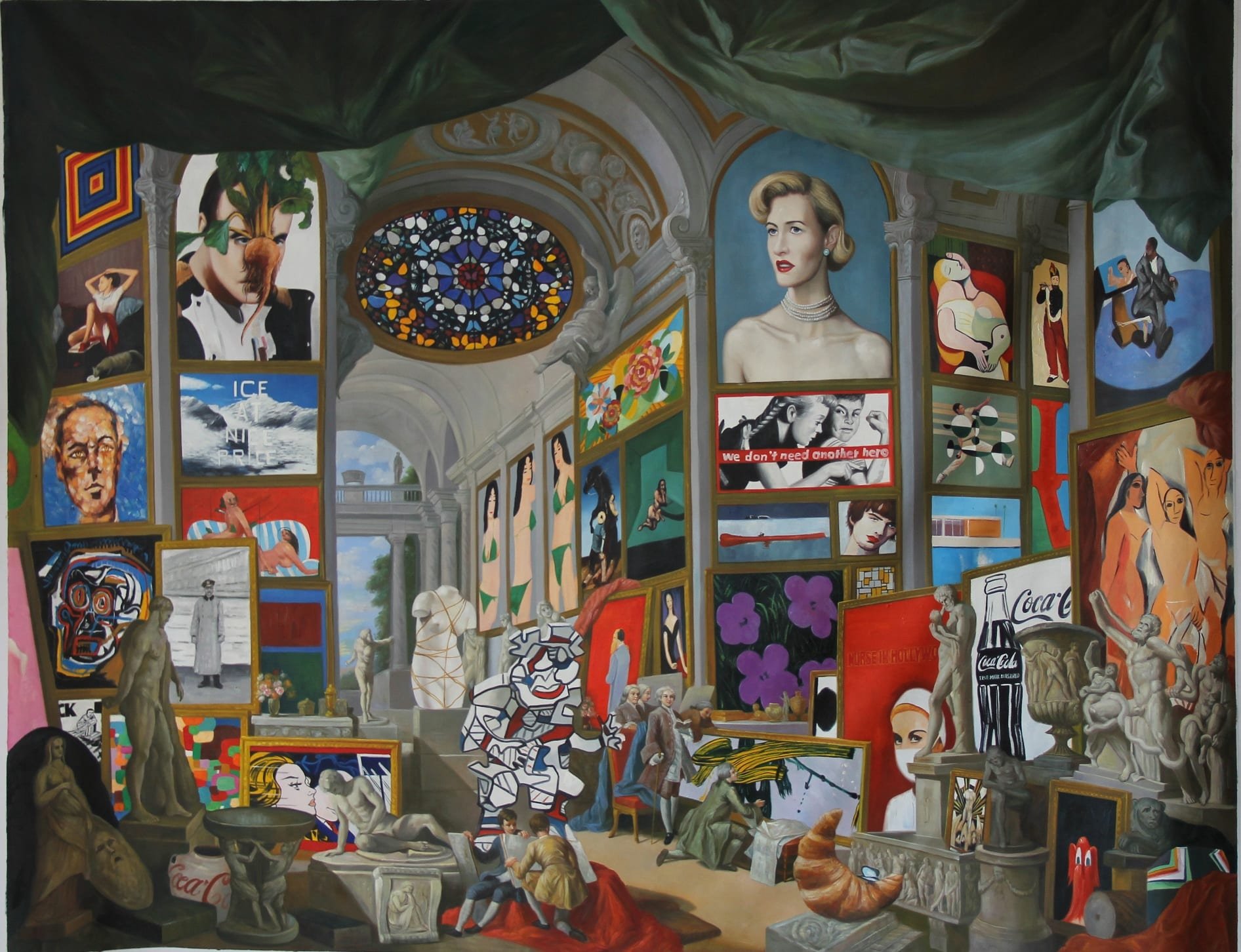 Title: Panini’s Salon
Size (h w d): 55 x 70 in
Medium: OIL ON CANVAS
Creation Date: 2013