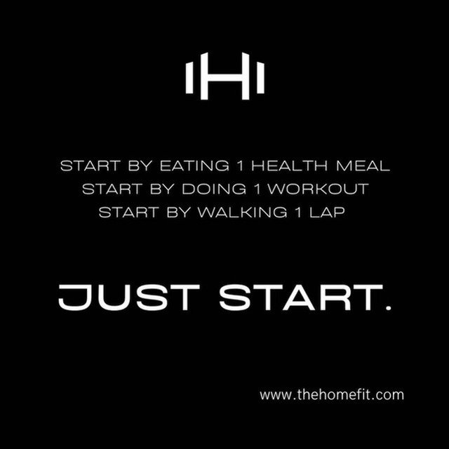 Every journey begins with a single step. Your fitness journey is no different. It doesn't have to be overwhelming; it just has to begin.

Start today with one healthy meal.
Start today with one workout.
Start today with one lap.

Whatever you do, jus