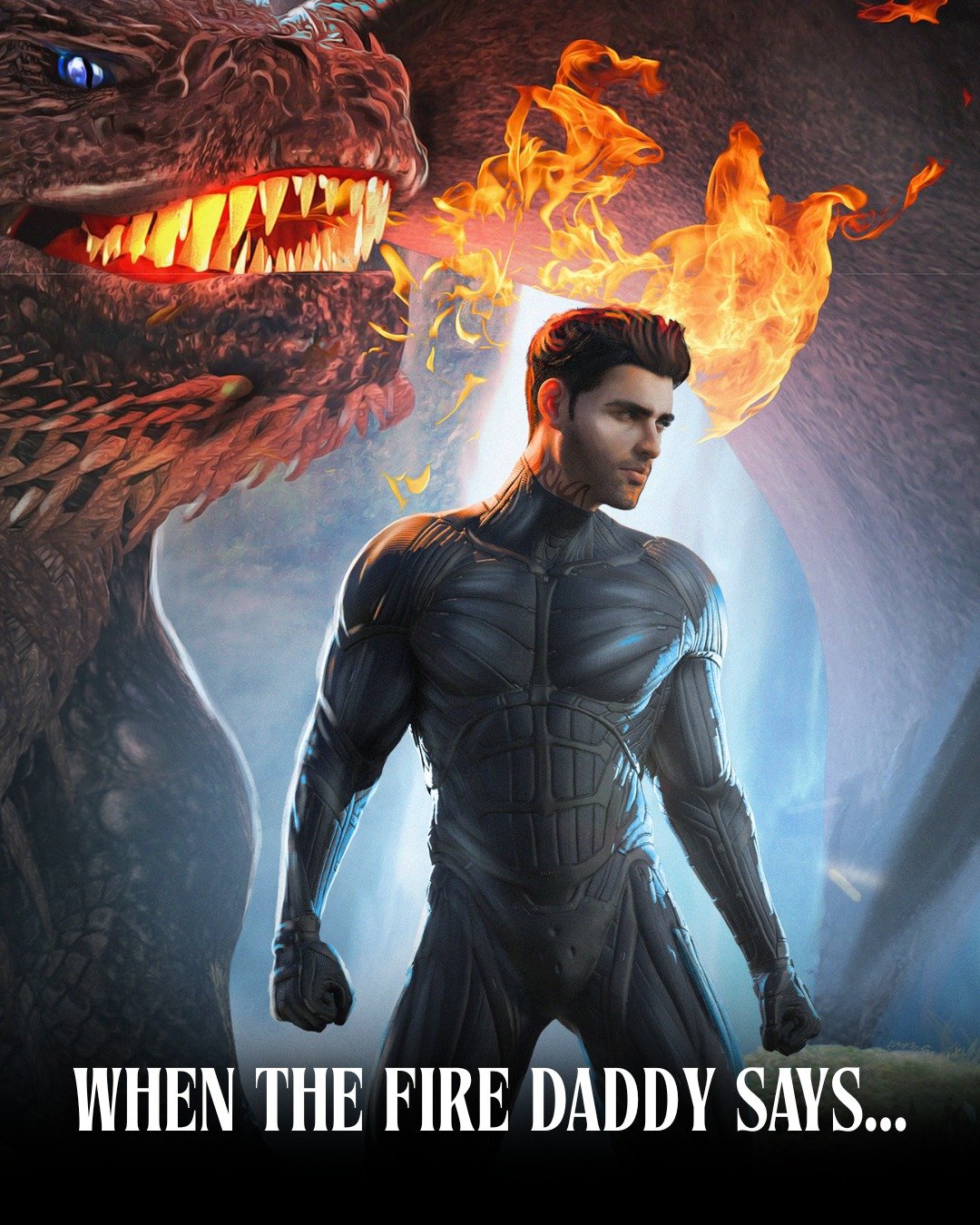 When the fire daddy says... 🔥🥵

Spark the Flames is OUT NOW!!! It's the first book in a new urban high fantasy romance series with sizzling enemies to lovers romance, dragon shifters, fast-paced action, and an epic game of cat and mouse. 

Read it 