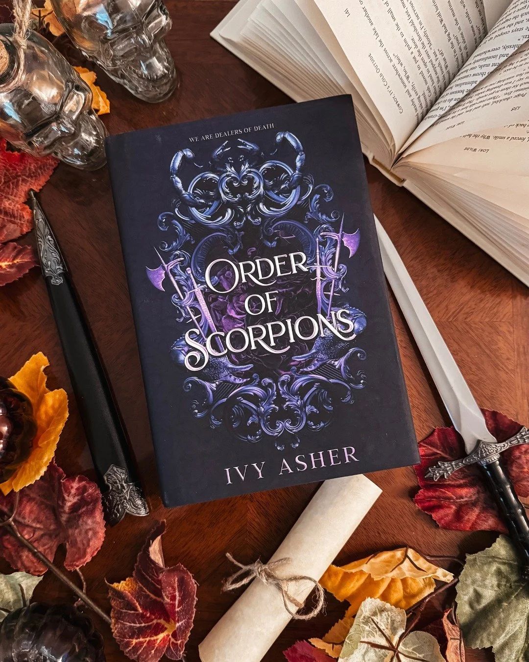 Calling all dark fantasy readers ⤵️

If you love standalone dark fantasy with why choose romance, assassins, possessive mates, and organized crime families, then you should read Order of Scorpions!

You can read it now on Kindle Unlimited! Also avail