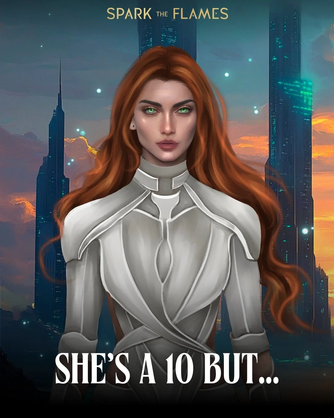 She's a 10 but... Ever Tenebrae edition 🔥

Ever is FMC in Spark the Flames, the first book in an urban high fantasy romance series with sizzling enemies to lovers romance, dragon shifters, fast-paced action, and an epic game of cat and mouse.

Read 