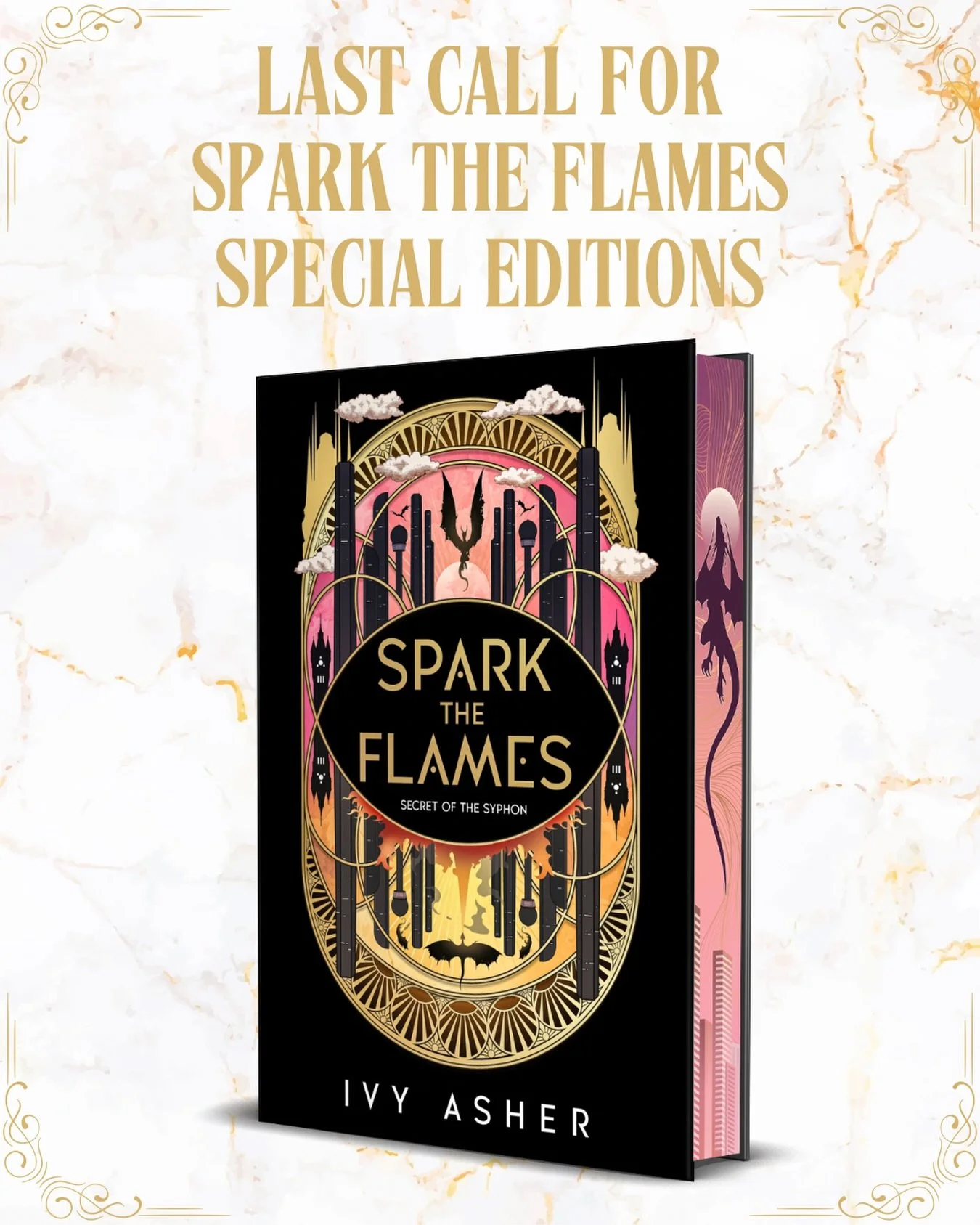 Last call for Spark the Flames special edition preorders!!

The shop closes tonight! Grab your pretties though the link in my bio 🤗 

All special editions will come with a signed bookplate. You can order just the book or you can add the goodie pack 