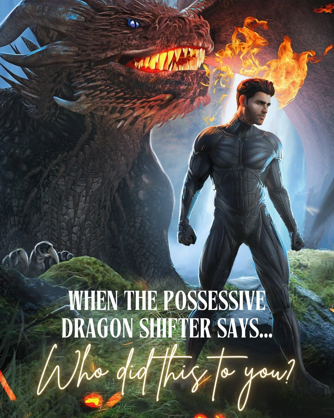 If you love it when he says "who did this to you?"...

Then you'll enjoy this scene in Spark the Flames!
It's the first book in a new urban high fantasy romance series with sizzling enemies to lovers romance, dragon shifters, fast-paced act